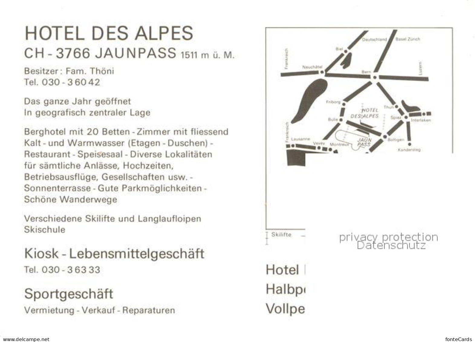 13688577 Jaunpass Berner Oberland Hotel Des Alpes Jaunpass - Other & Unclassified