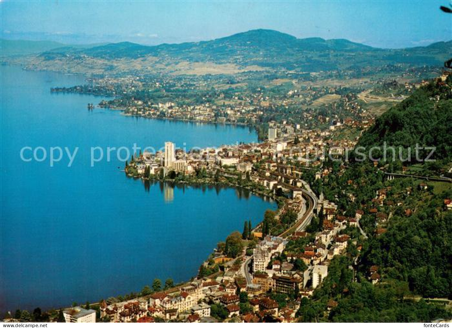 13683729 Lac Leman Genfersee Kuestenorte Territet Montreux Clarens Vevey Et Le M - Sonstige & Ohne Zuordnung