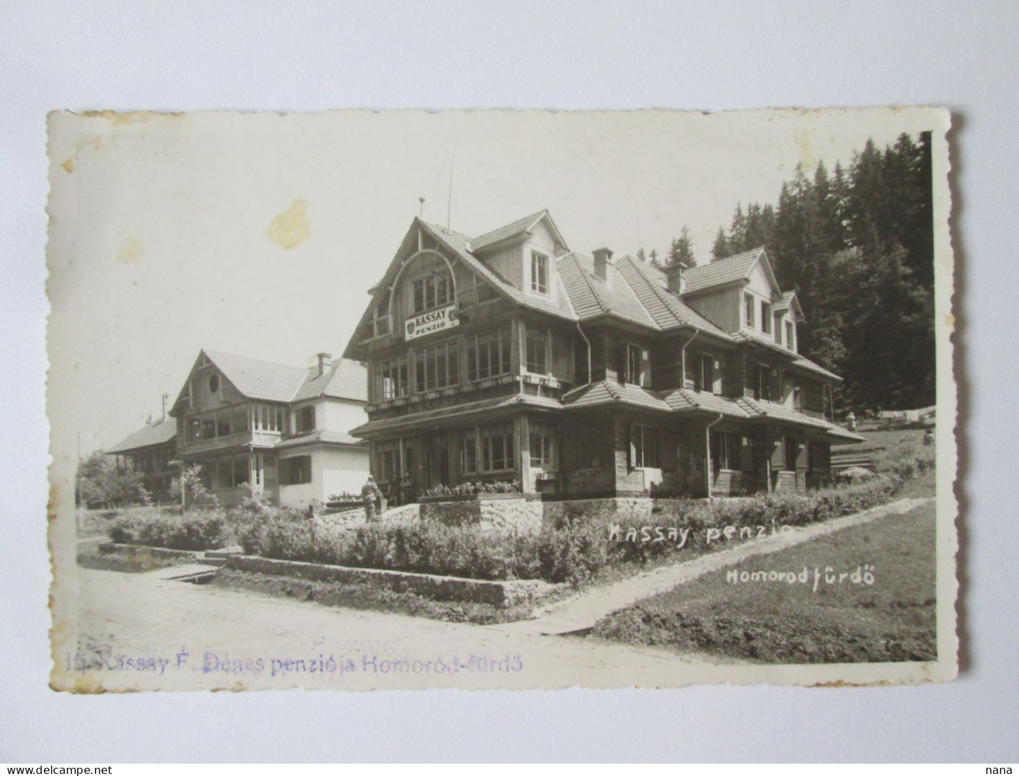 Romania-Homorod(Harghita):Villa Kassay F.Denes 1941 Mailed Photo Postcard - Rumänien