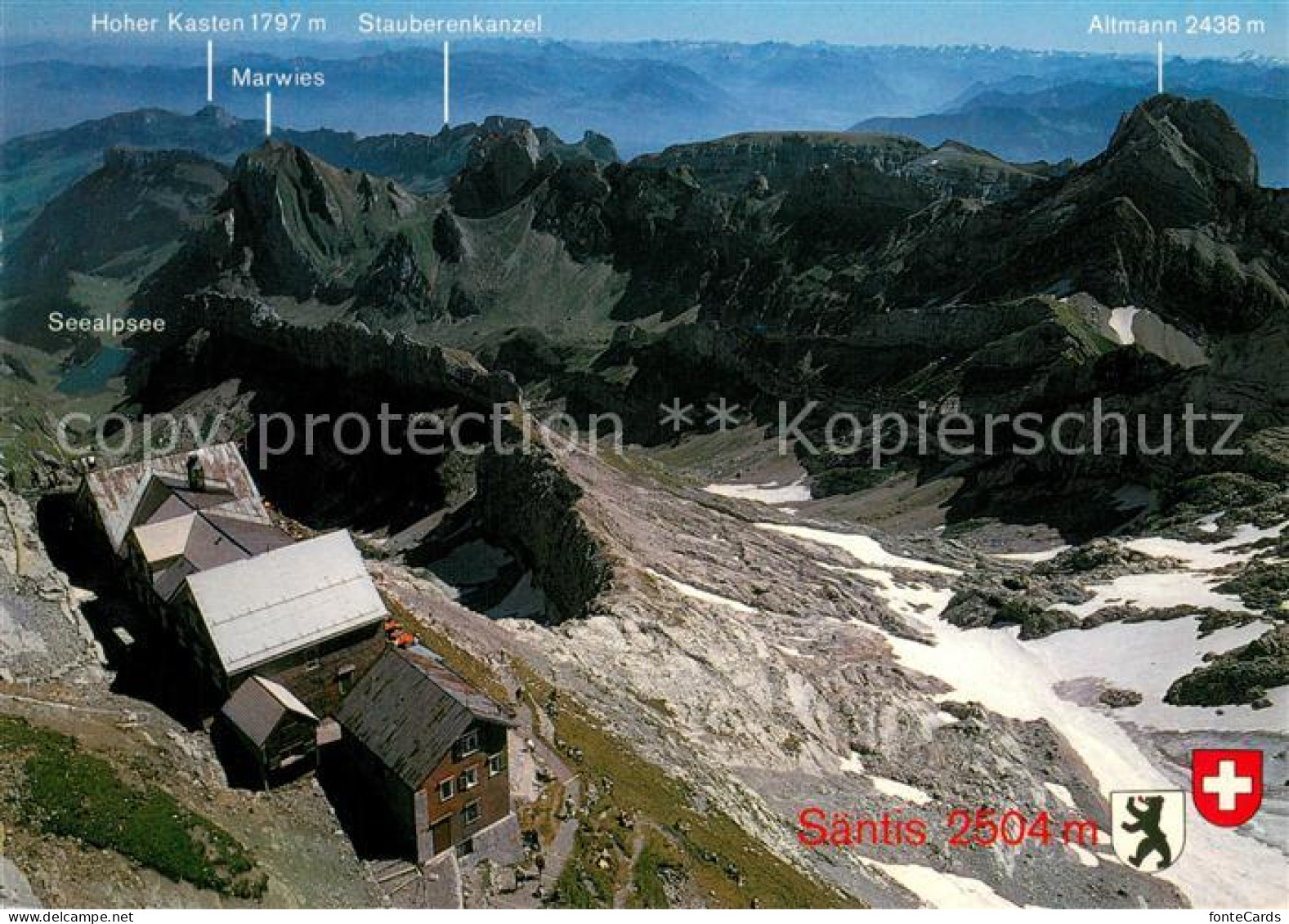 13660269 Saentis AR Berghotel Saentis Mit Seealpsee Marwies Stauberenkanzel Altm - Other & Unclassified