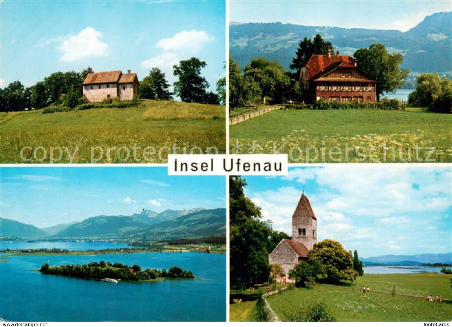 13660089 Insel_Ufenau_Ufnau_Zuerichsee_SZ Kapelle Gasthaus Kirche Zuerichsee Alp - Sonstige & Ohne Zuordnung