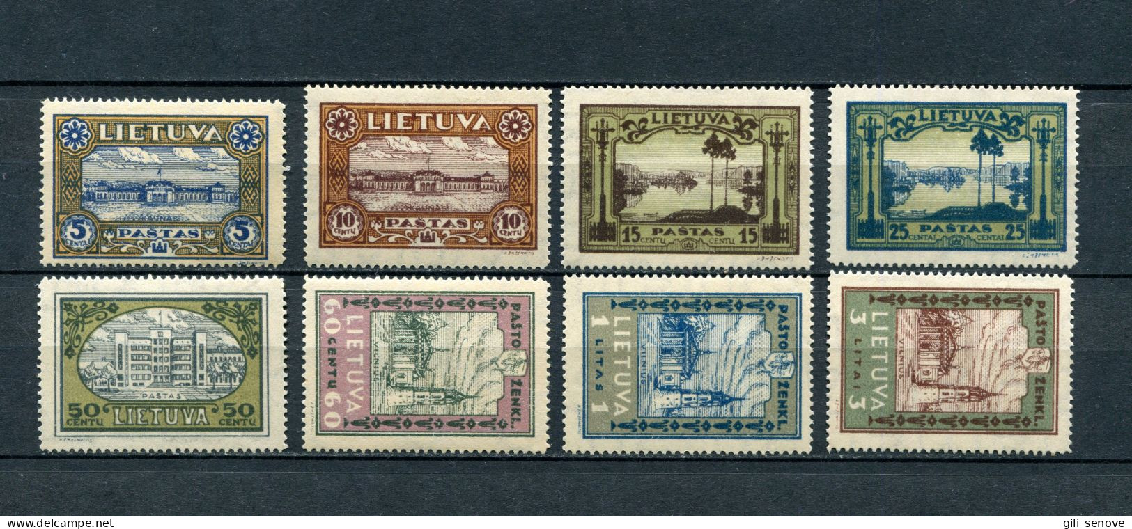 Lithuania 1932 Mi. 316A-323A Sc 256-263 Lithuanian Scenes MNH** - Litauen