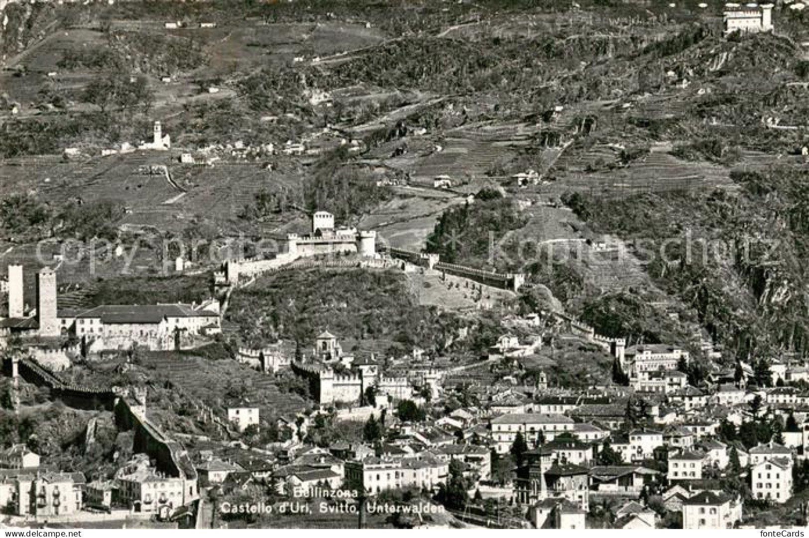 13656149 Bellinzona Castello D’Uri Svitto Unterwalden Fliegeraufnahme Bellinzona - Other & Unclassified