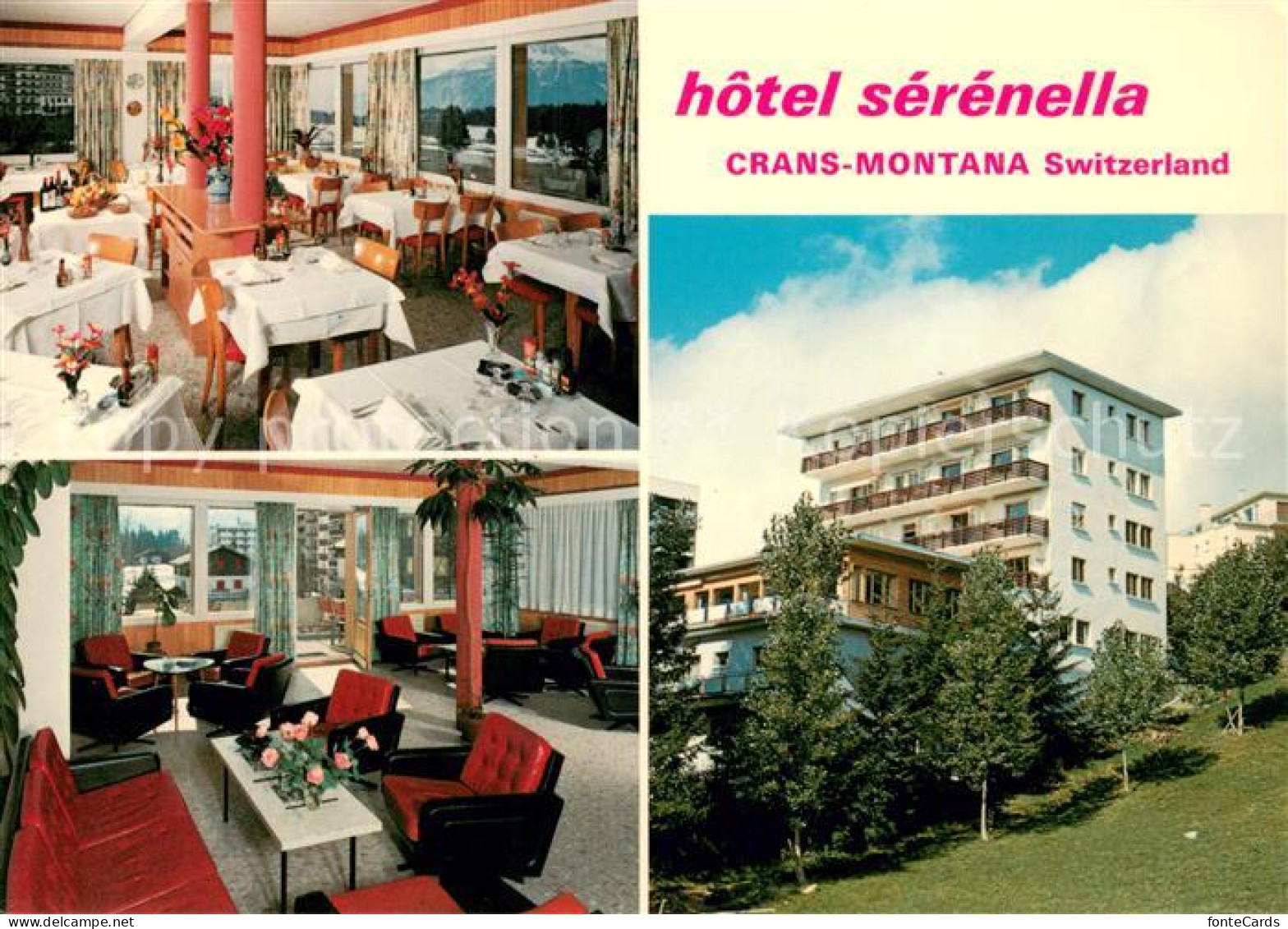 13642339 Crans-Montana Hotel Serenella Gastraum Foyer Crans-Montana - Other & Unclassified