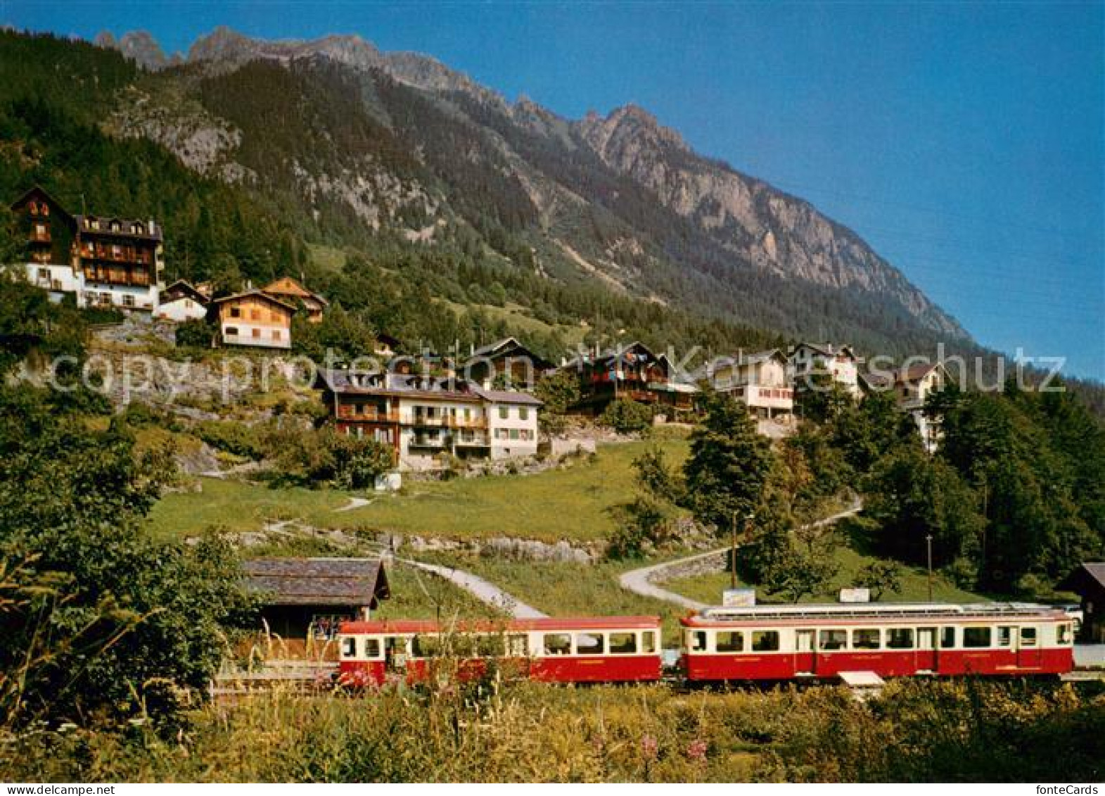 13631699 Les Marecottes La Gare Train Et La Station Les Marecottes - Sonstige & Ohne Zuordnung