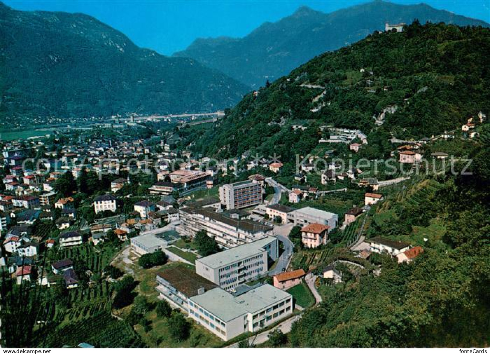 13630897 Bellinzona Ospedale San Giovanni Fliegeraufnahme Bellinzona - Andere & Zonder Classificatie