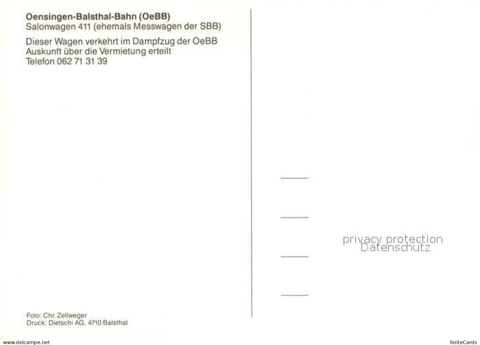 13630239 Balsthal Dampfzug Chluser Schn?gg Zwischen Oensingen Und Balsthal Balst - Autres & Non Classés
