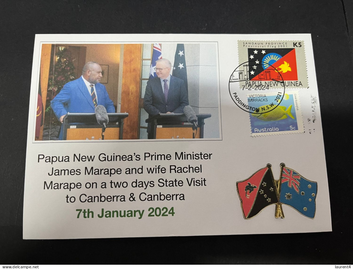 14-5-2024 (5 Z 7) Australia & Papua New Guinea PM Leaders Meeting In Canberra (7-1-2024) - Militaria