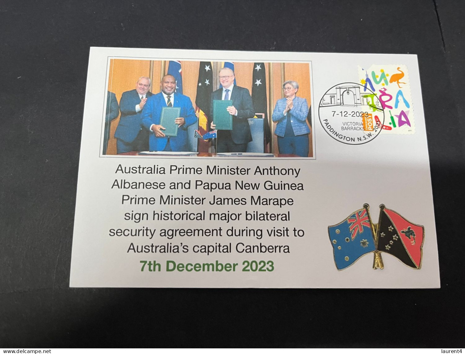 14-5-2024 (5 Z 7) Australia & Papua New Guinea PM Leaders Meeting In Canberra (7-12-2023) - Militaria