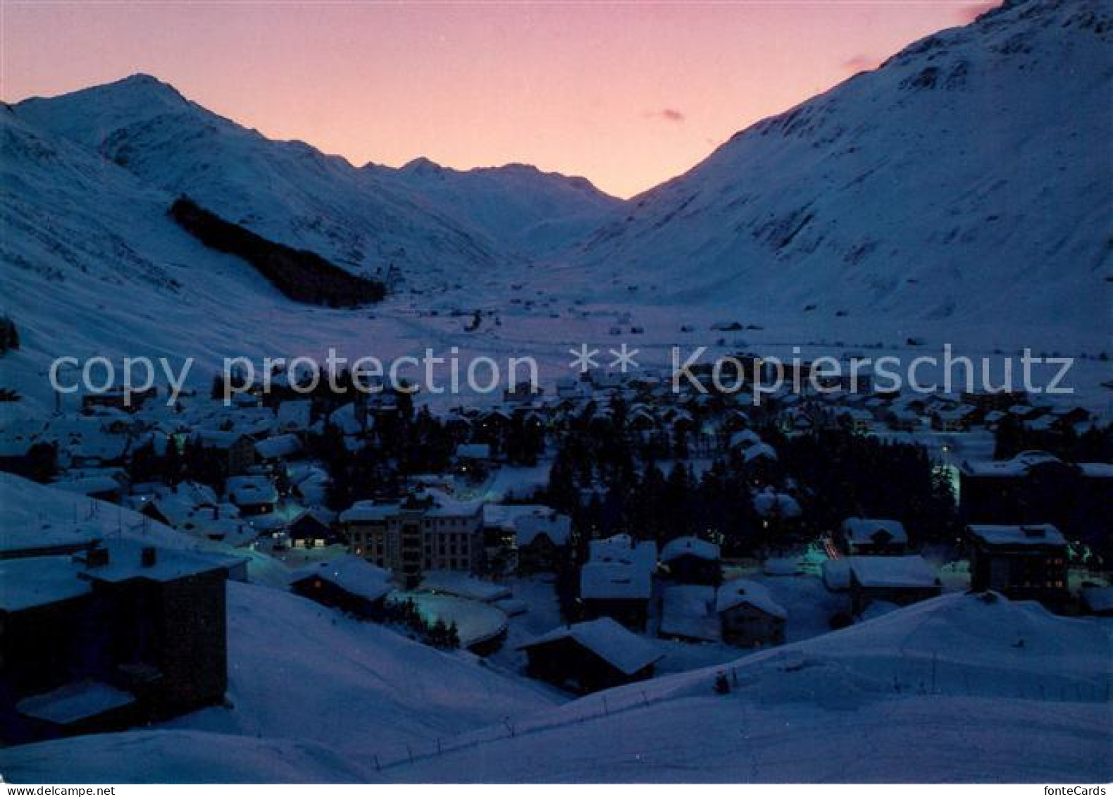 13626469 Andermatt Panorama Bei Nacht Andermatt - Autres & Non Classés