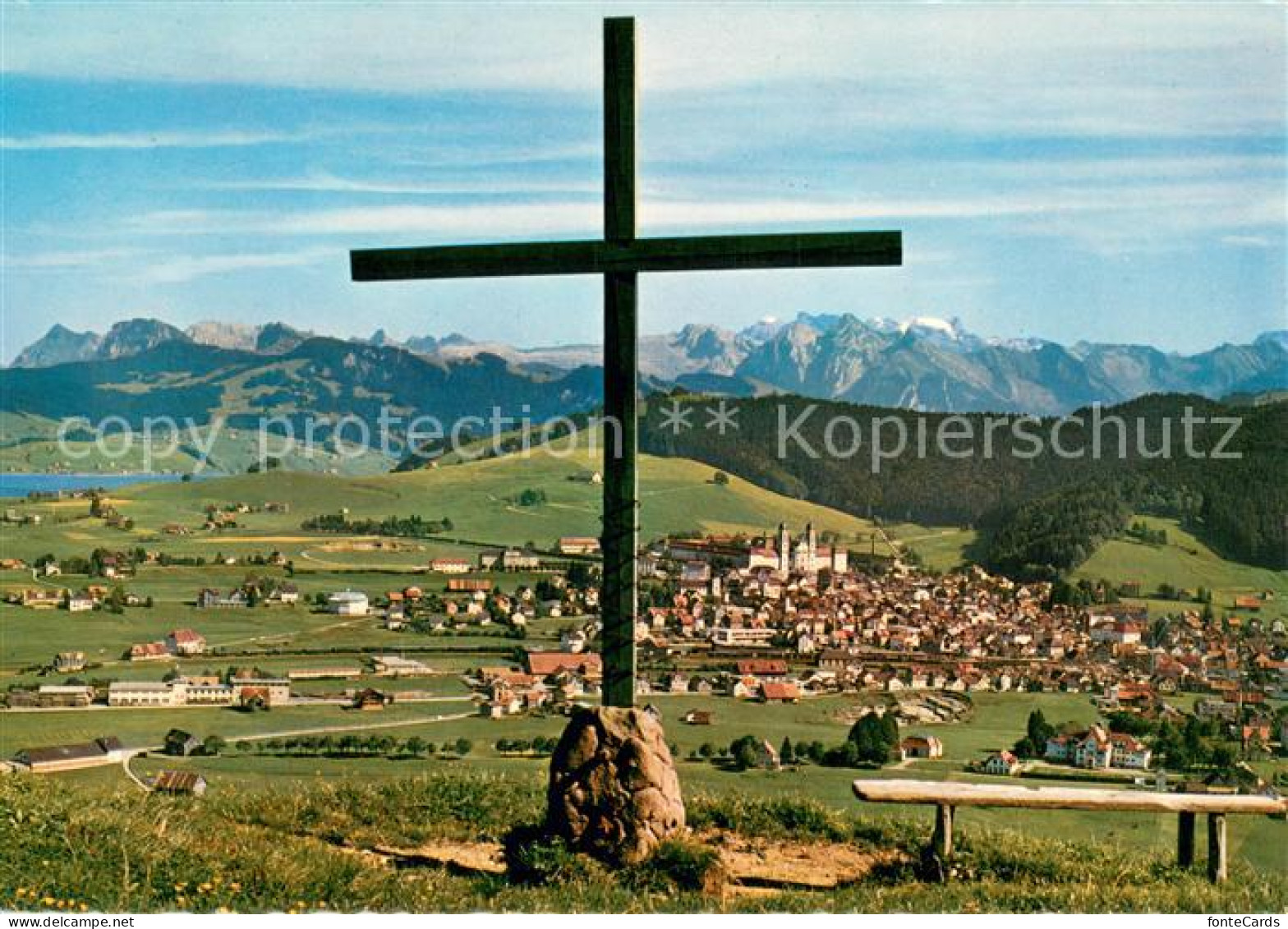 13626277 Einsiedeln SZ Panorama Mit Glaernisch Und Sihlsee Einsiedeln SZ - Sonstige & Ohne Zuordnung