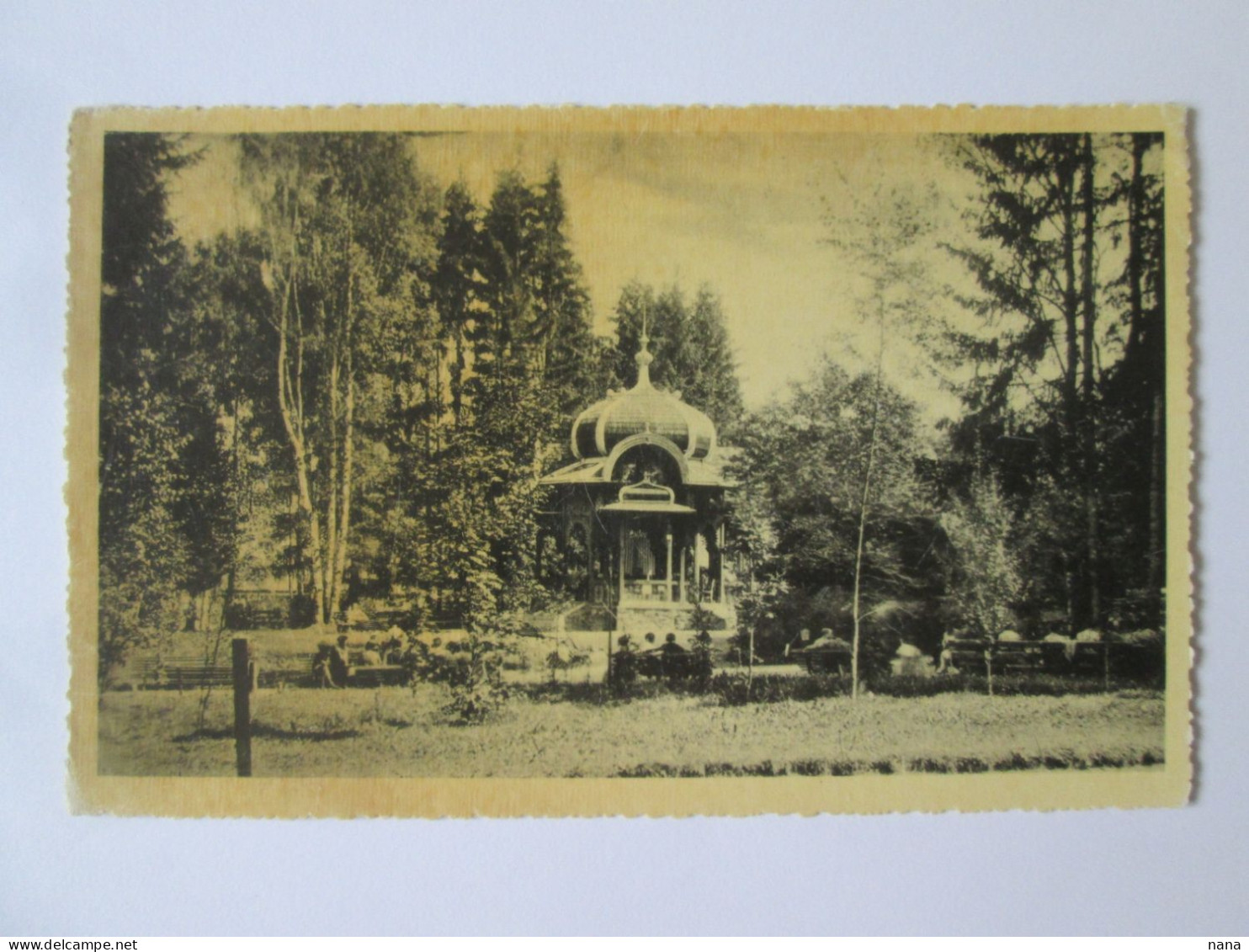 Romania-Vatra Dornei:Lepavillon De Musique Carte Pos.1937/The Music Pavilion Unused Postcard 1937 - Romania