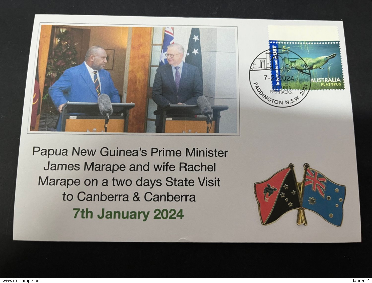 14-5-2024 (5 Z 7) Australia & Papua New Guinea PM Leaders Meeting In Canberra (7-1-2024) - Militaria