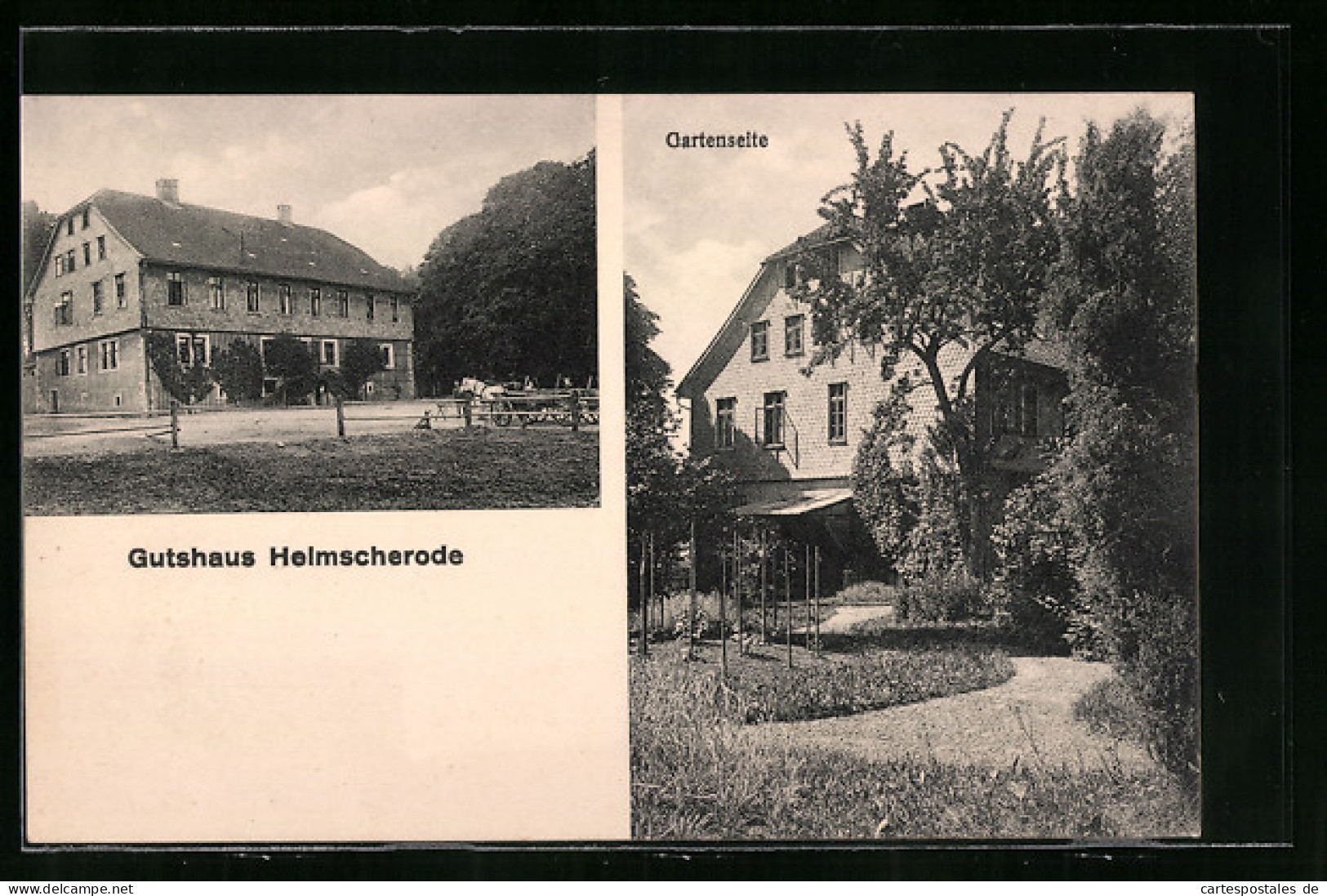 AK Helmscherode, Gutshaus, Gartenseite  - Autres & Non Classés