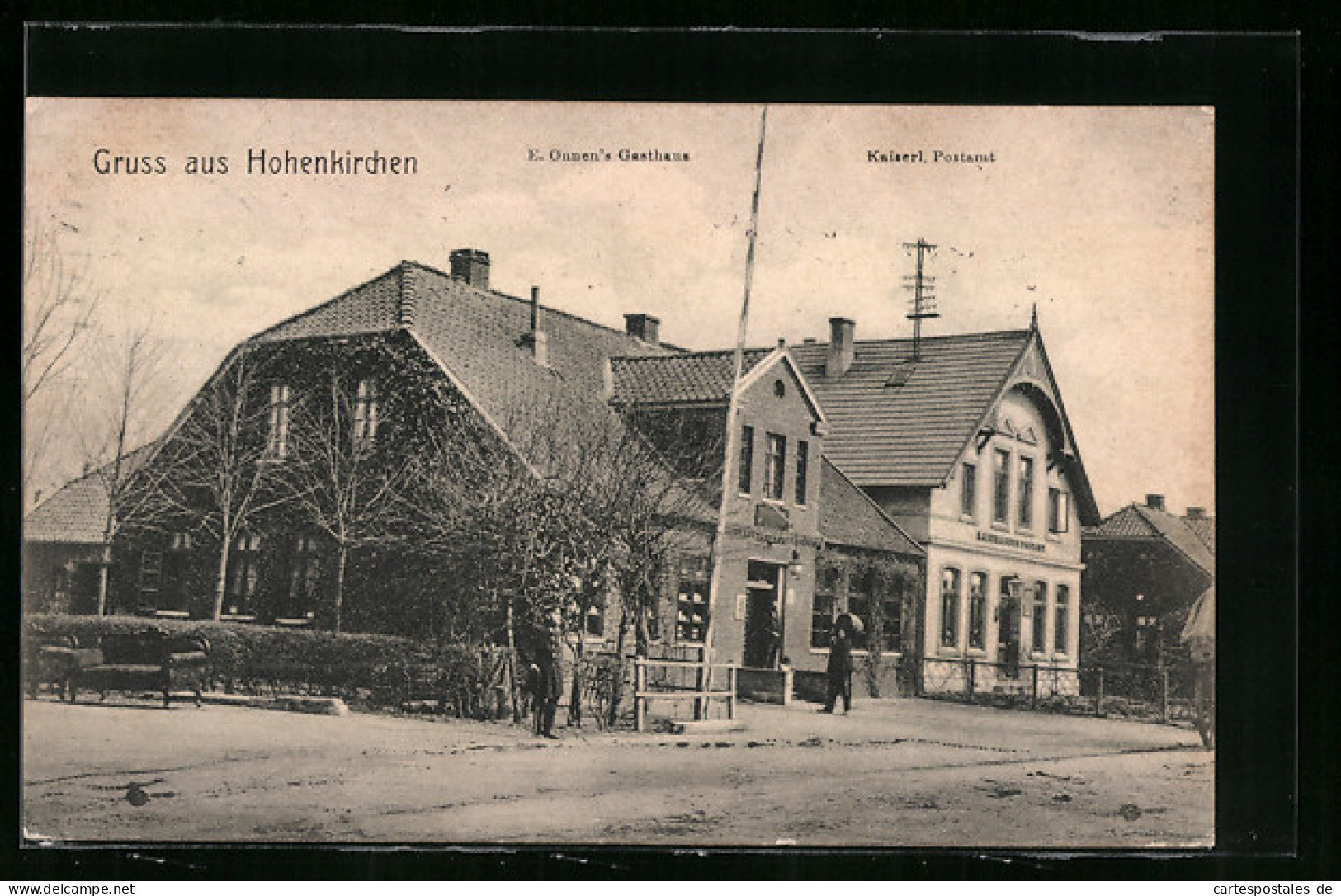 AK Hohenkirchen, E. Onnens Gasthaus Und Kaiserl. Postamt  - Autres & Non Classés