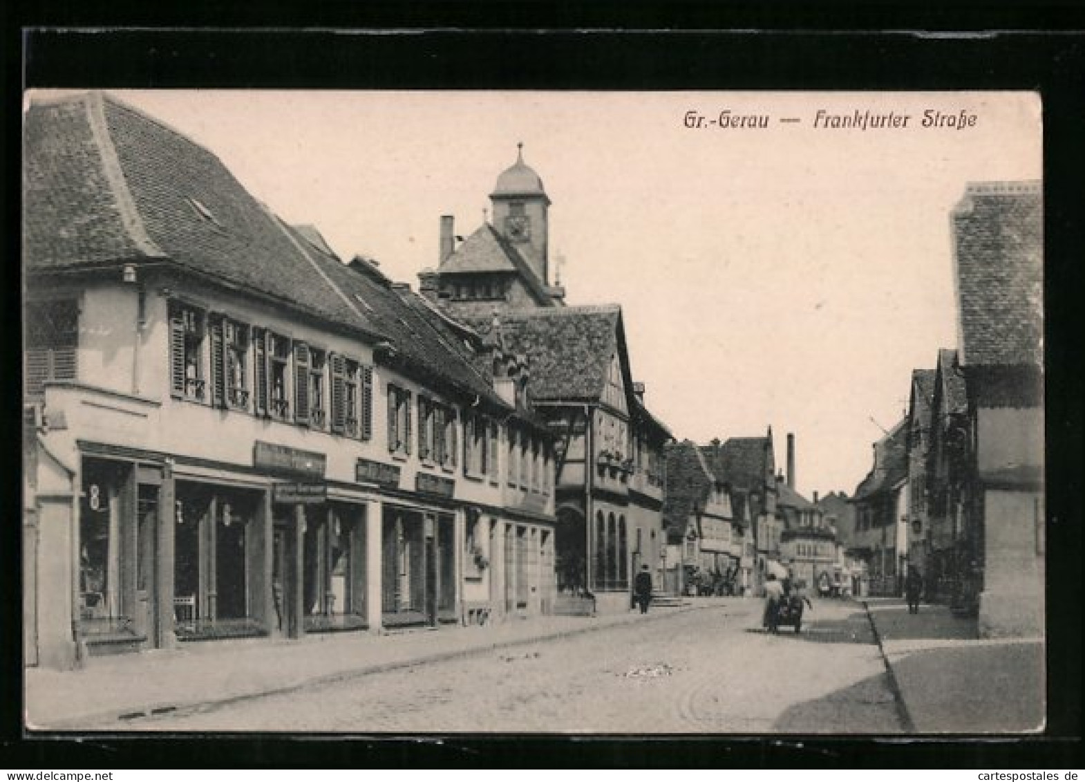 AK Gr.-Gerau, Passanten In Der Frankfurter Strasse  - Sonstige & Ohne Zuordnung