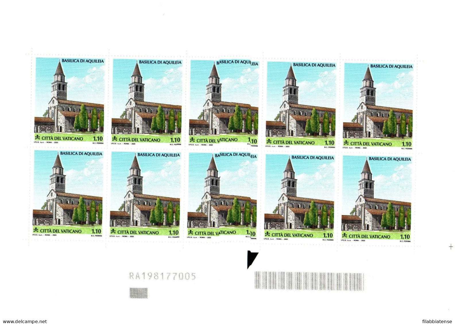 2020 - Vaticano 1872 Basilica Di Aquileia - Minifoglio   +++++++++ - Unused Stamps