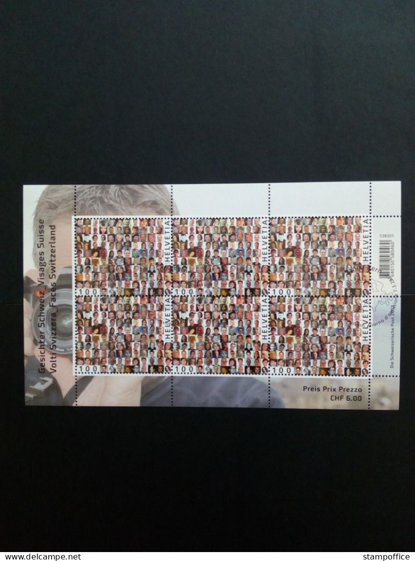 SCHWEIZ MI-NR. 2280 GESTEMPELT(USED) KLEINBOGEN GESICHTER DER SCHWEIZ 2013 - Blocks & Sheetlets & Panes