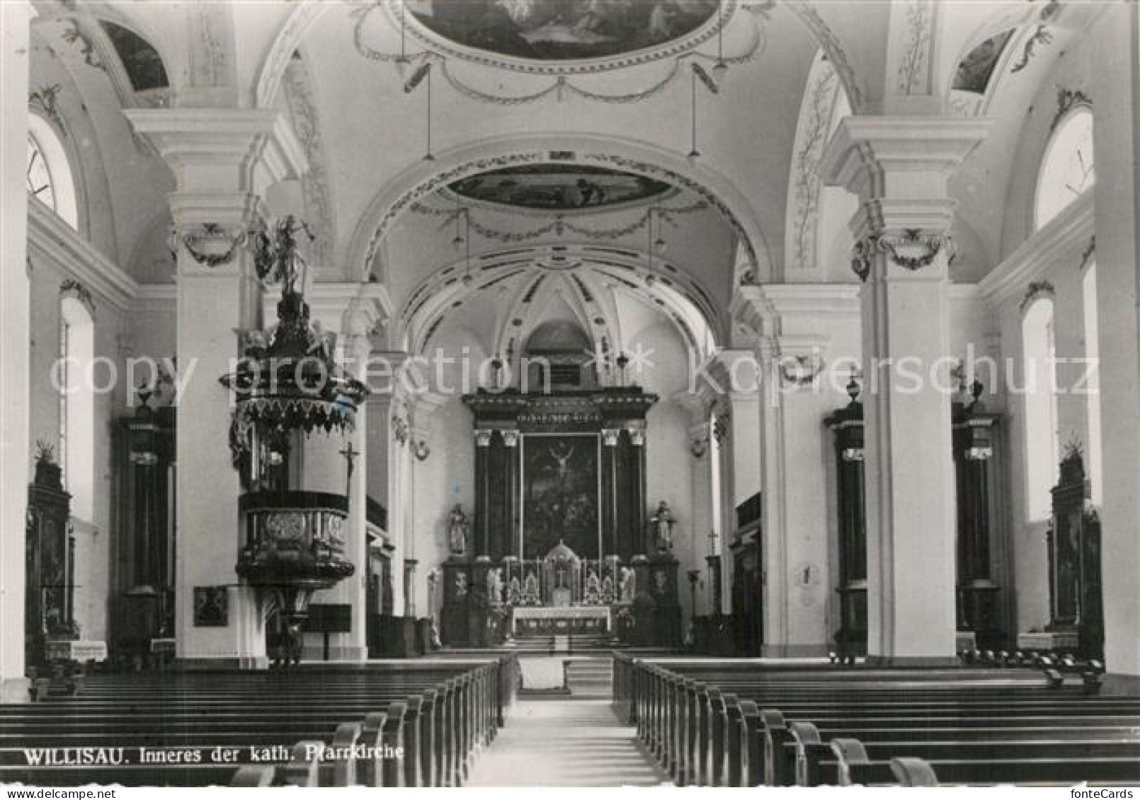 13610859 Willisau Kath Pfarrkirche Inneres Willisau - Sonstige & Ohne Zuordnung