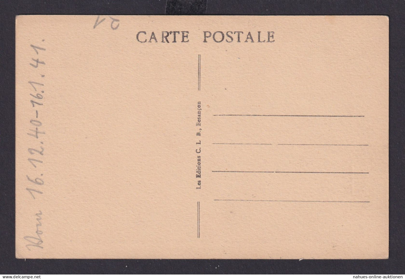 Ansichtskarte Badonviller Frankreich Avenue Poincare Schule Bildung 1940/41 - Otros & Sin Clasificación