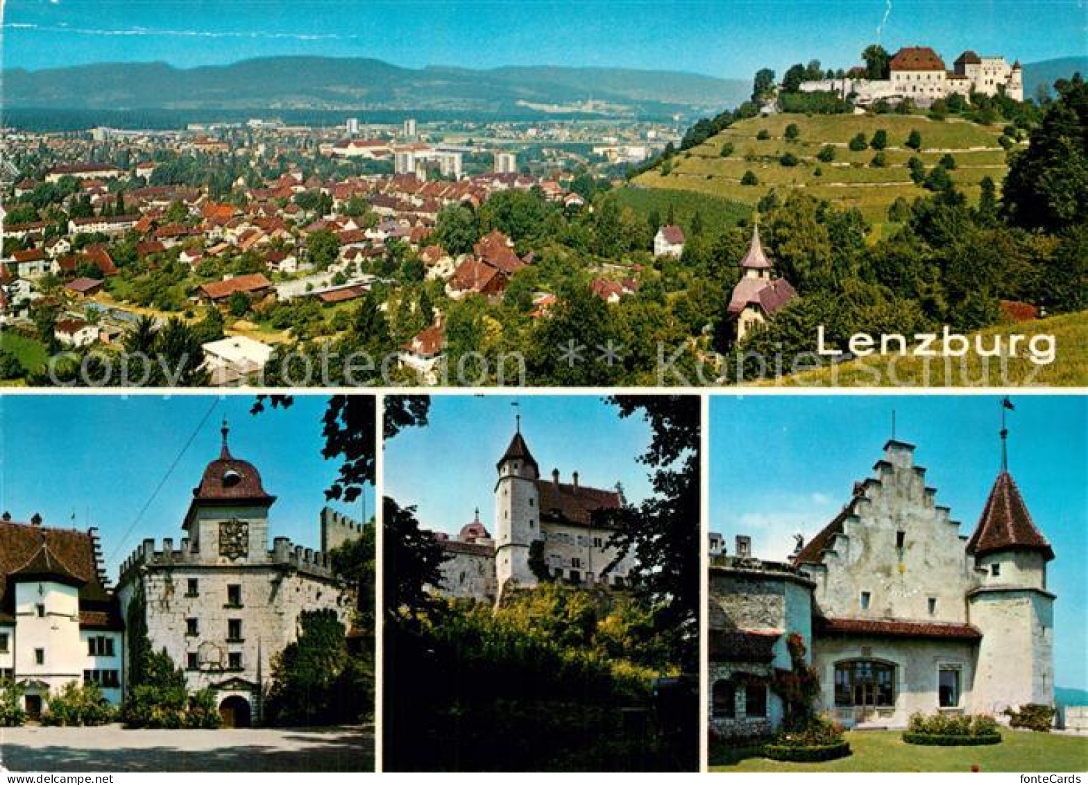 13601737 Lenzburg AG Panorama Schloss Details Lenzburg AG - Altri & Non Classificati