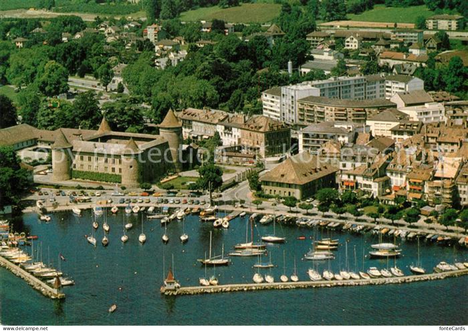 13601587 Morges Vue D’avion Le Port Et L'arsenal Morges - Andere & Zonder Classificatie