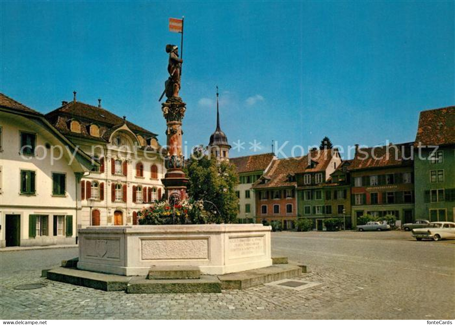 13601537 Zofingen Nikolaus Thut Platz Brunnen Zofingen - Otros & Sin Clasificación