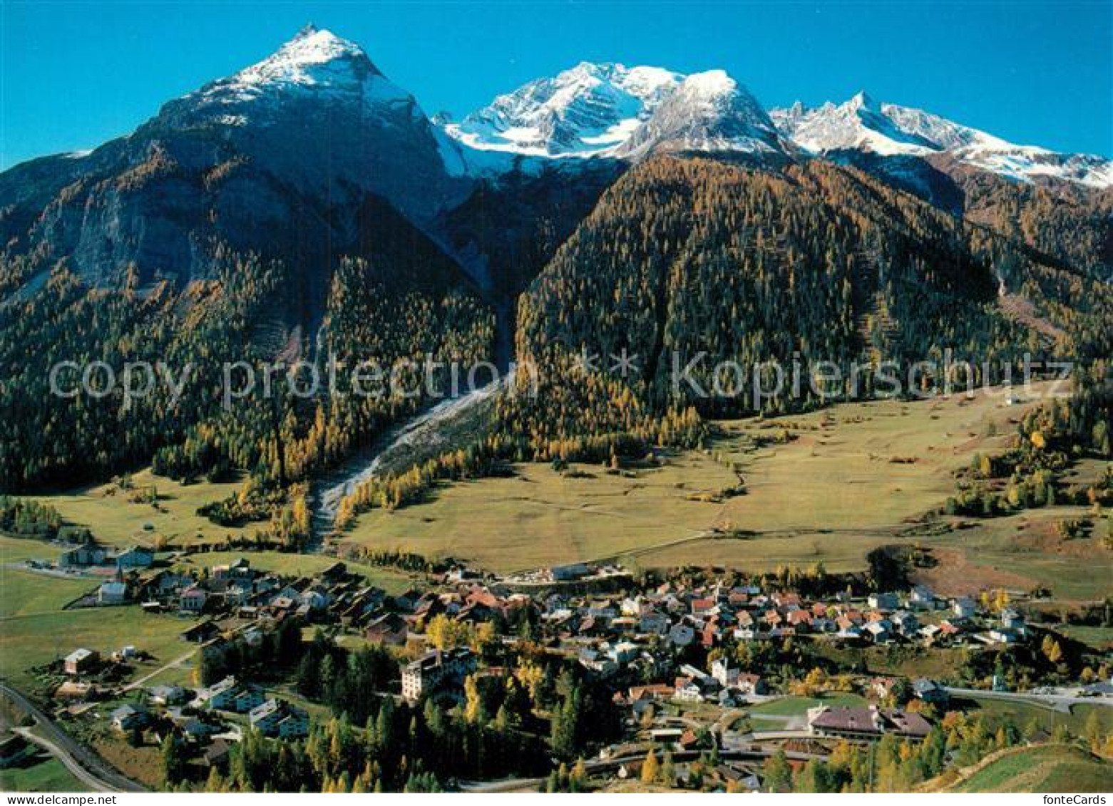13600767 Berguen Bravuogn GR Panorama Albulatal Mit Piz Ela Albula Alpen Flieger - Otros & Sin Clasificación