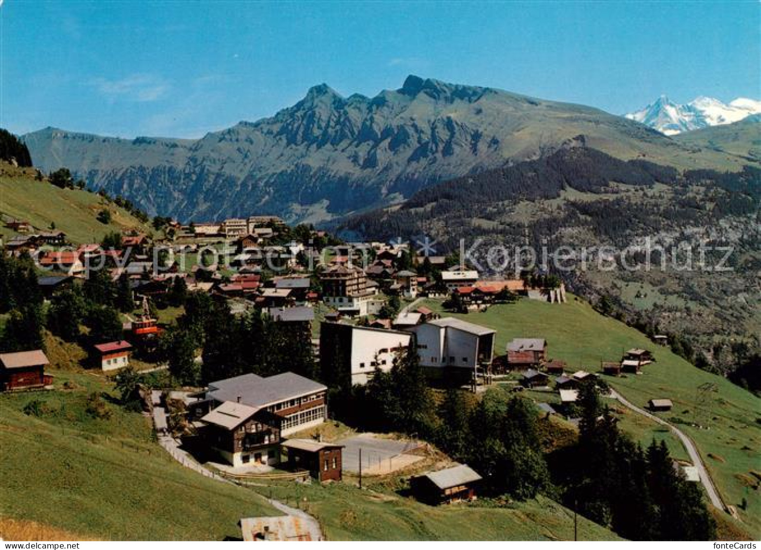 13600309 Muerren BE Mit Maennlichen Tschuggen Lauberhorn Wetterhorn Muerren BE - Andere & Zonder Classificatie