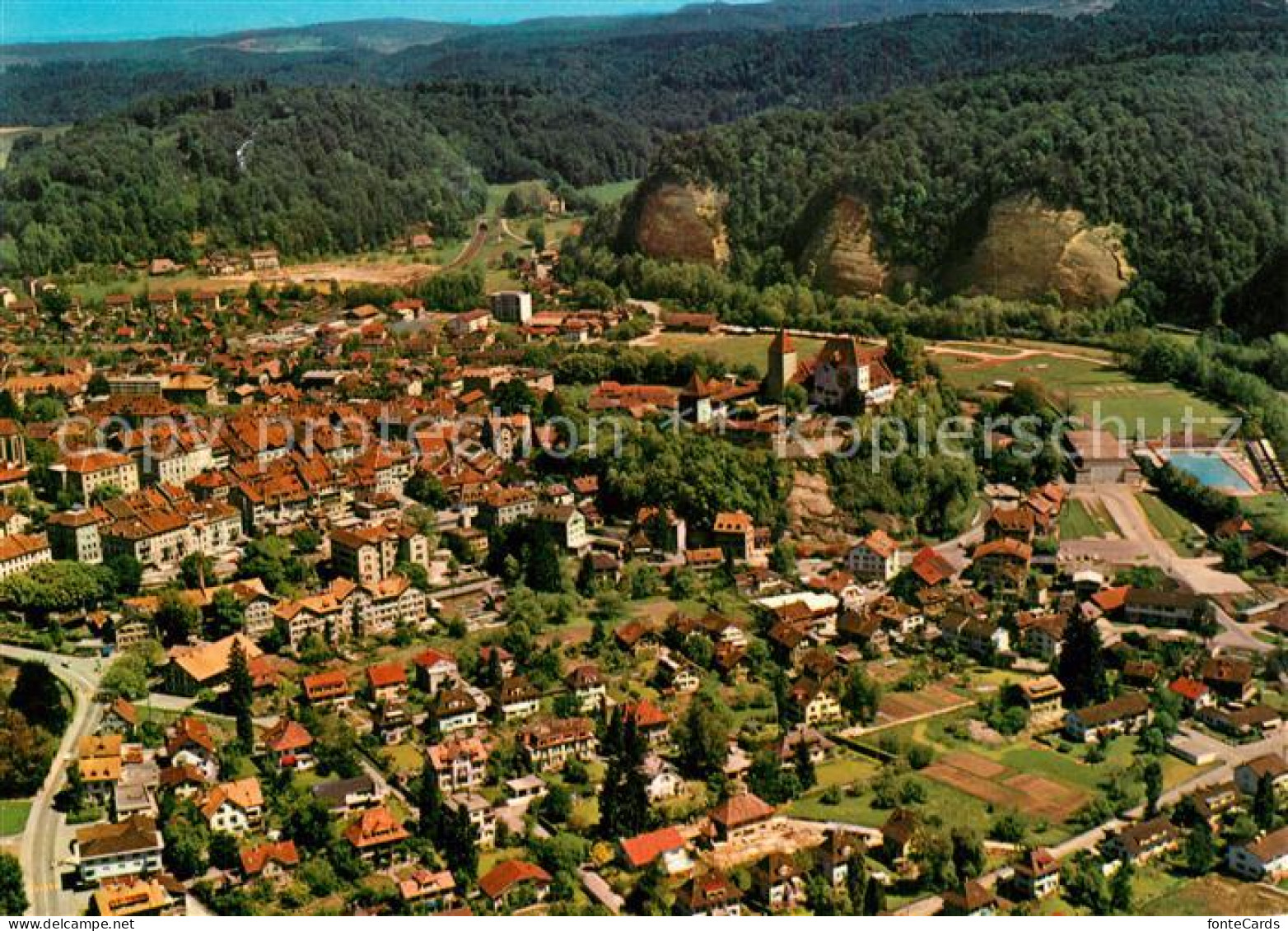 13599447 Burgdorf Bern Fliegeraufnahme Burgdorf Bern - Andere & Zonder Classificatie