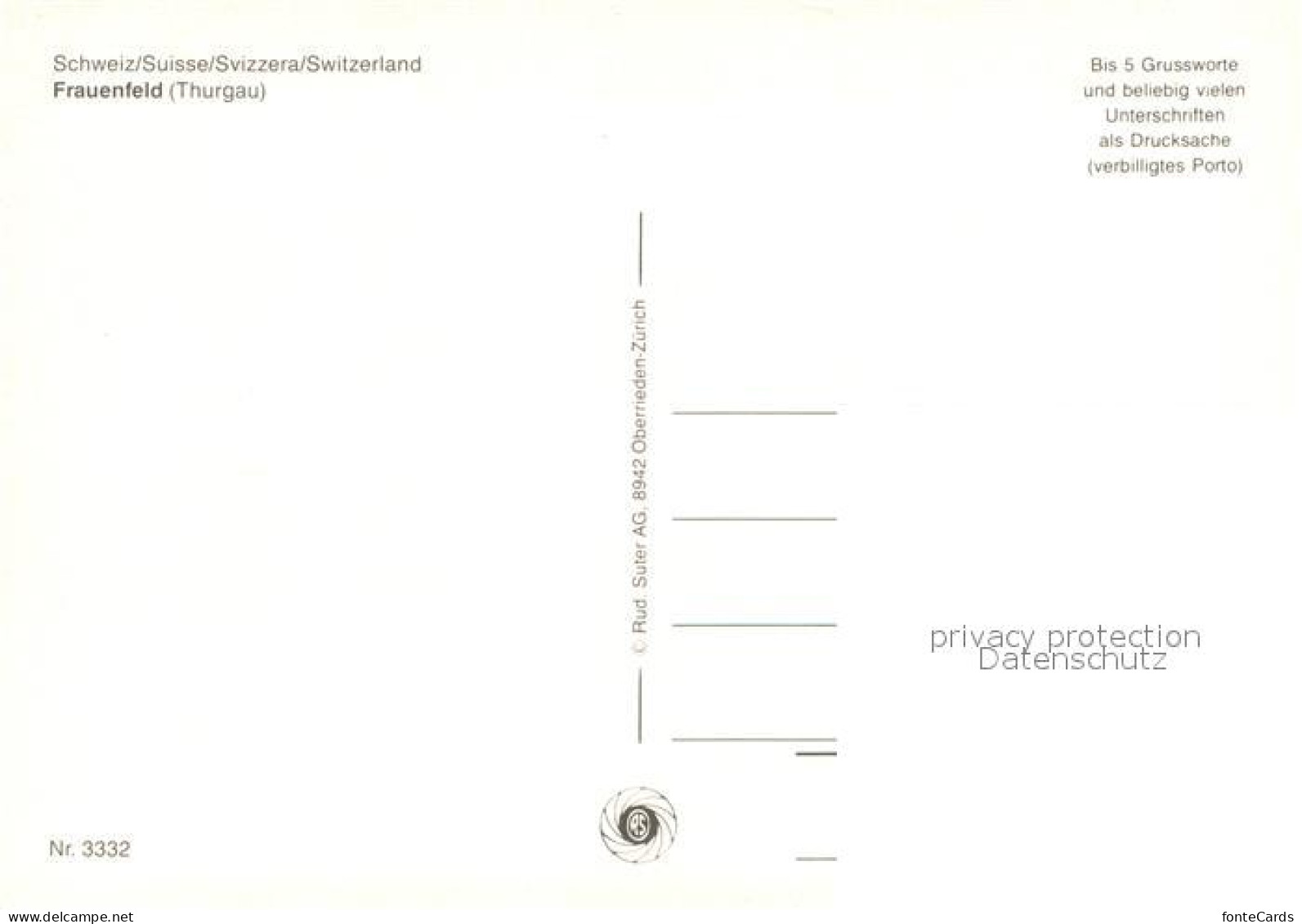 13599279 Frauenfeld Ortspartie Frauenfeld - Other & Unclassified