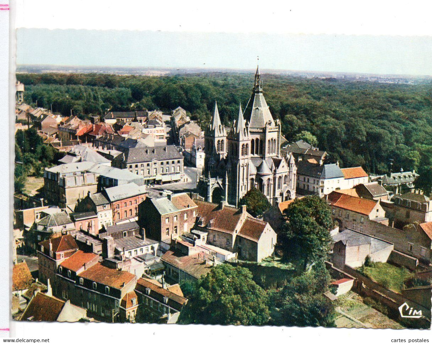 PERUWELZ  - BONSECOURS - La Basilique - Vue Aérienne Et Le Centre - Péruwelz