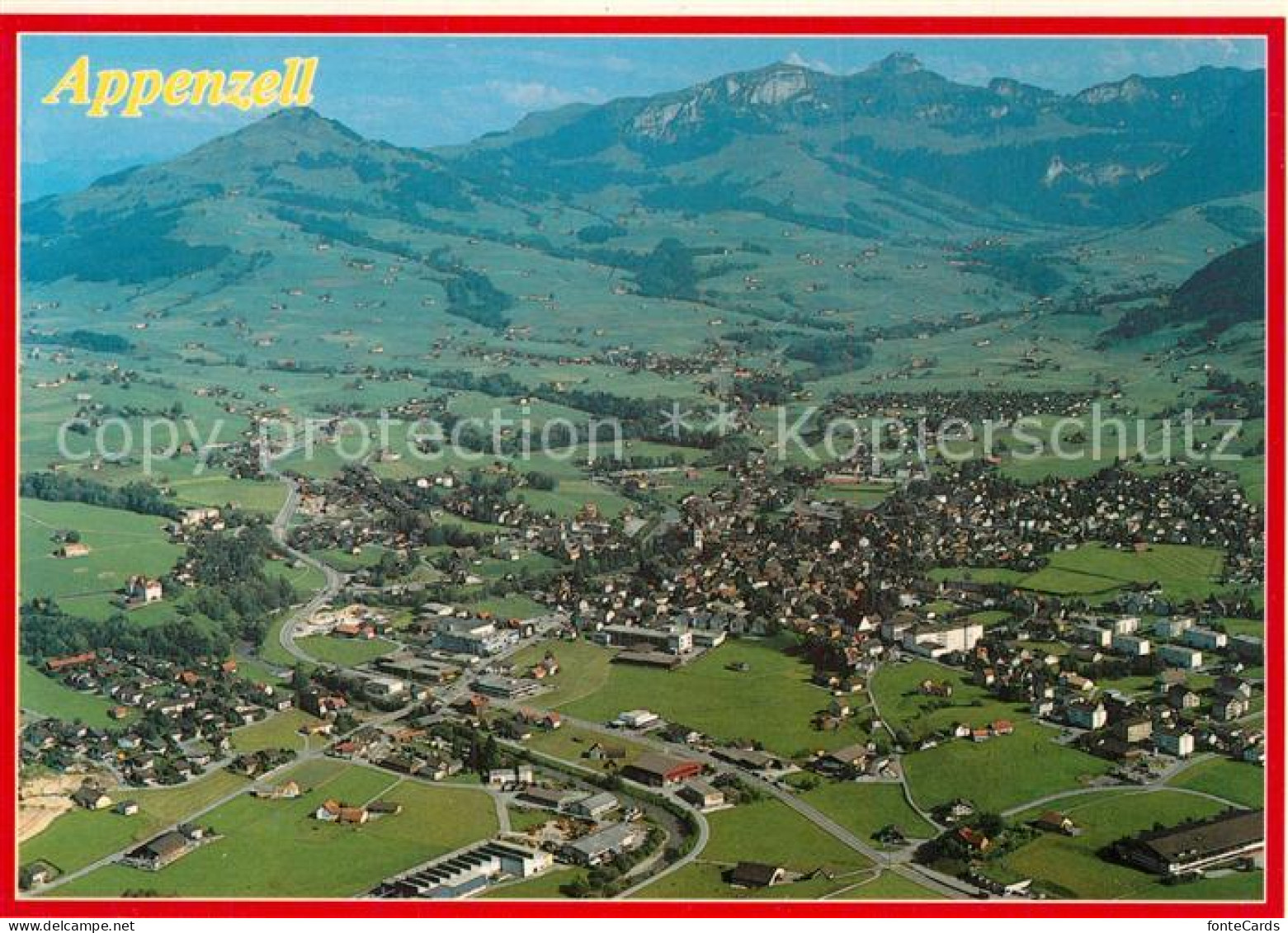 13597467 Appenzell IR Fliegeraufnahme F?hnern Kamor Hoher Kasten Appenzell IR - Sonstige & Ohne Zuordnung