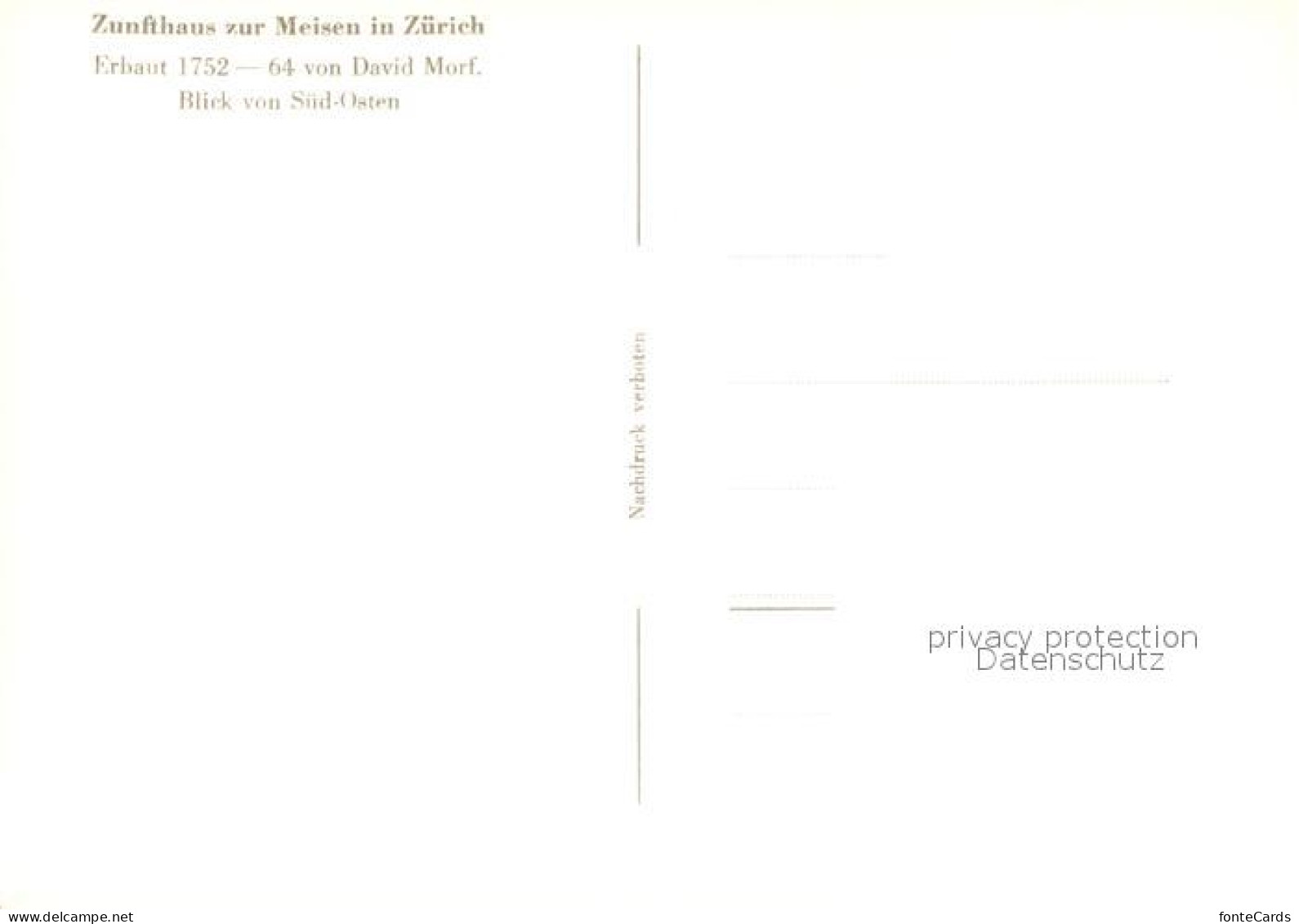13592989 Zuerich ZH Zunfthaus Zur Meisen Zuerich ZH - Andere & Zonder Classificatie
