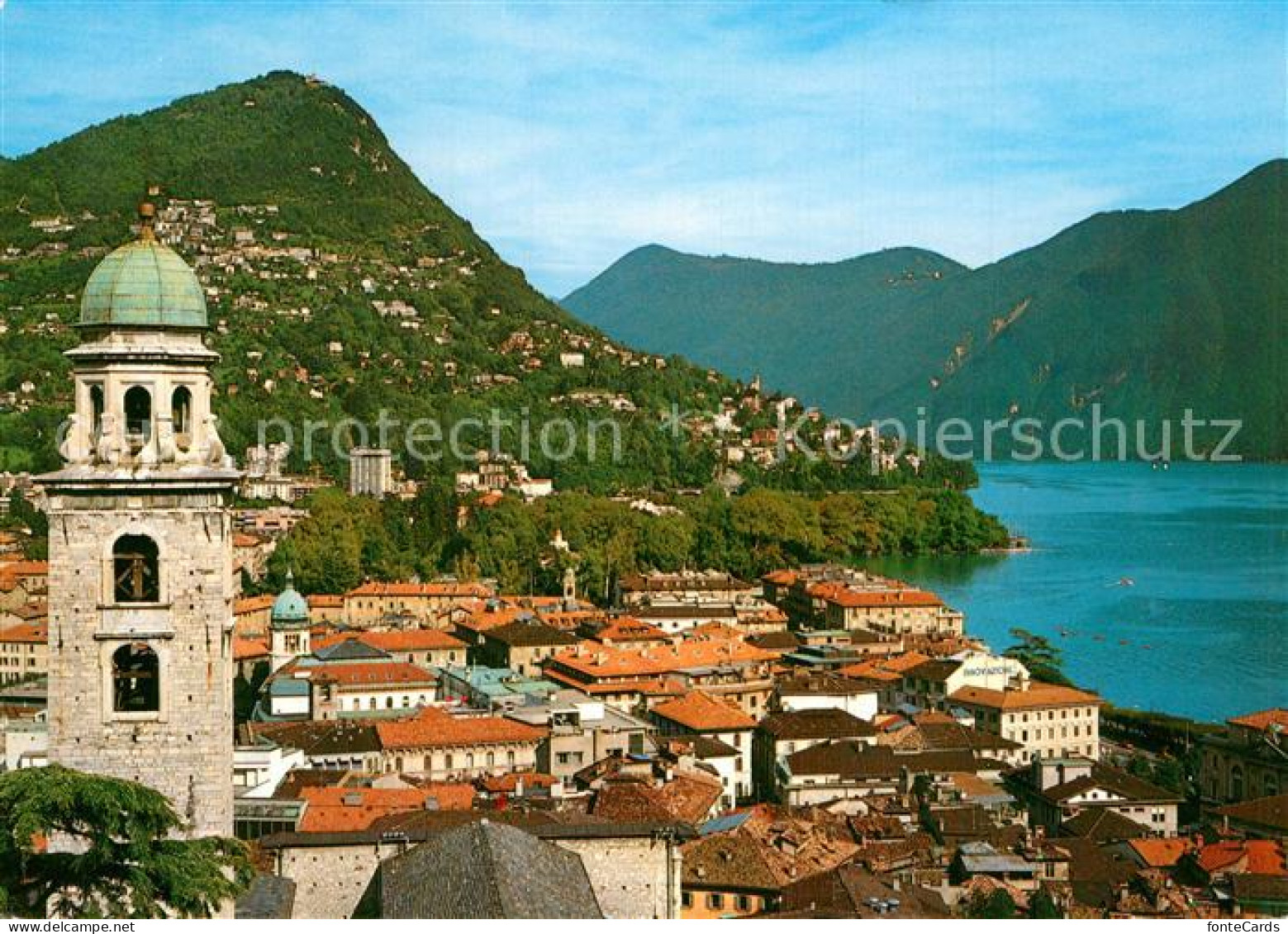 13592819 Lugano Lago Di Lugano Cattedrale E Monte Bre Lugano Lago Di Lugano - Other & Unclassified