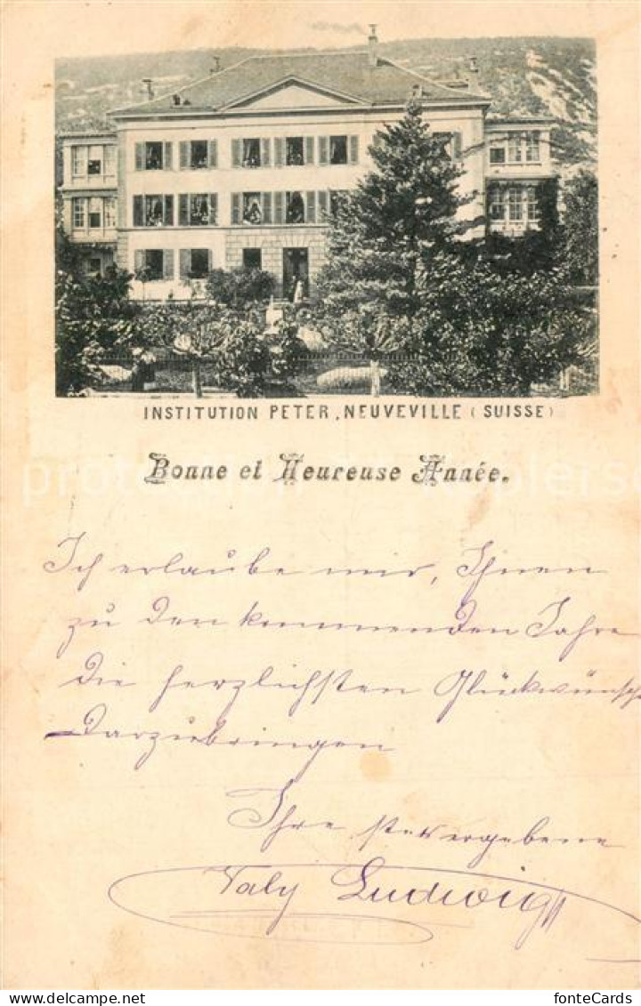 13567489 Neuveville La Institution Peter Neuveville La - Andere & Zonder Classificatie