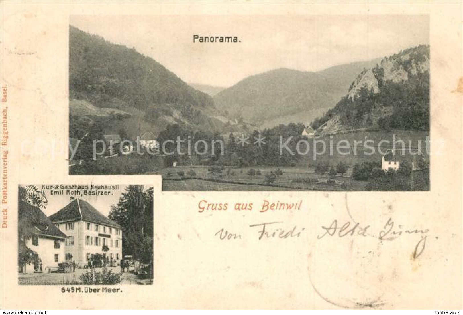 13567467 Beinwil Panorama Kur Gasthaus Neuhaeusli Beinwil - Altri & Non Classificati