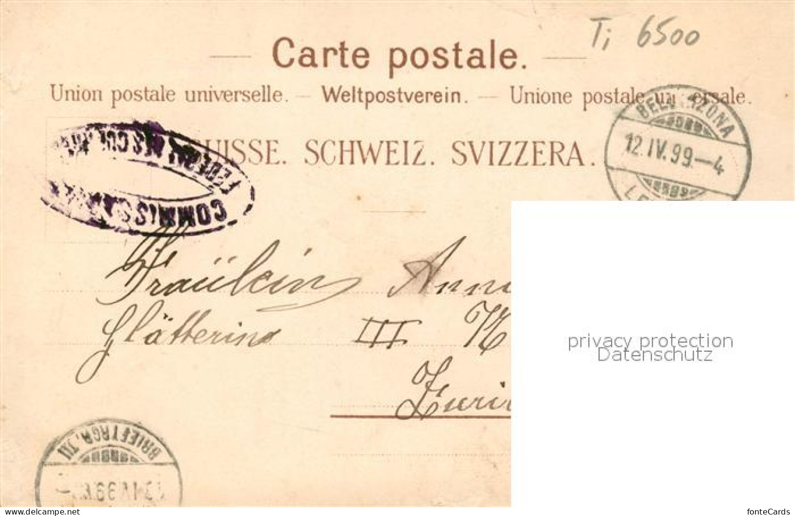 13566999 Bellinzona Panorama Frau Mit Tracht Bellinzona - Andere & Zonder Classificatie