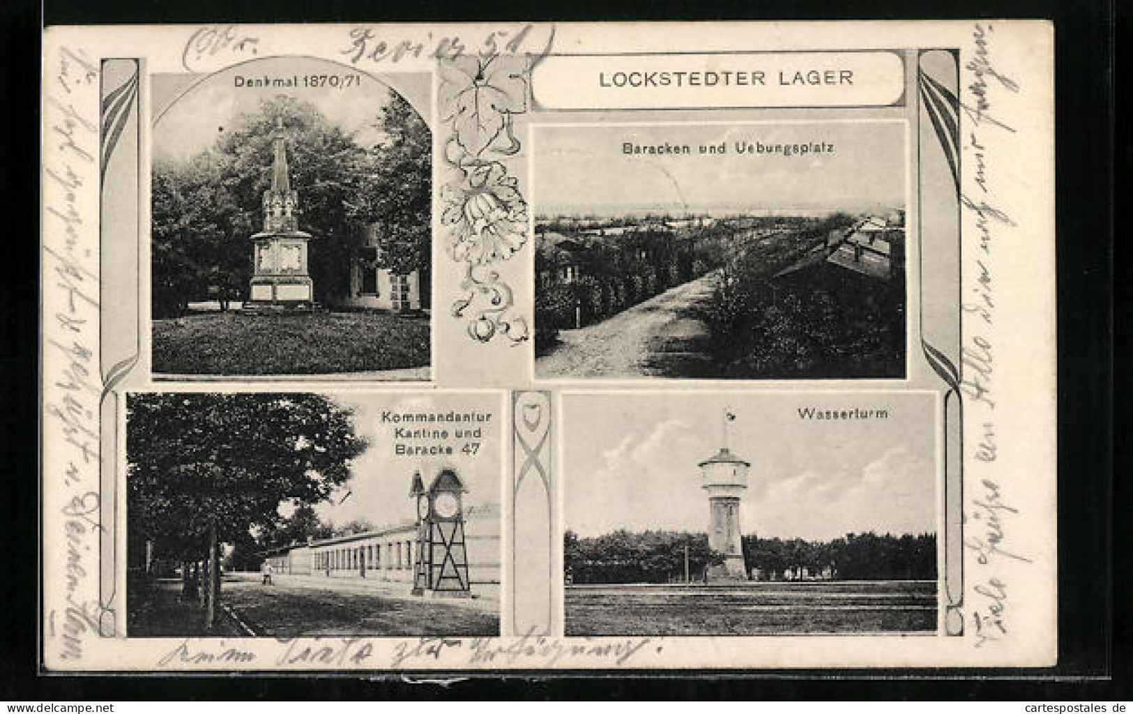 AK Lockstedter Lager, Baracken Und Umgebung, Wasserturm, Denkmal  - Autres & Non Classés