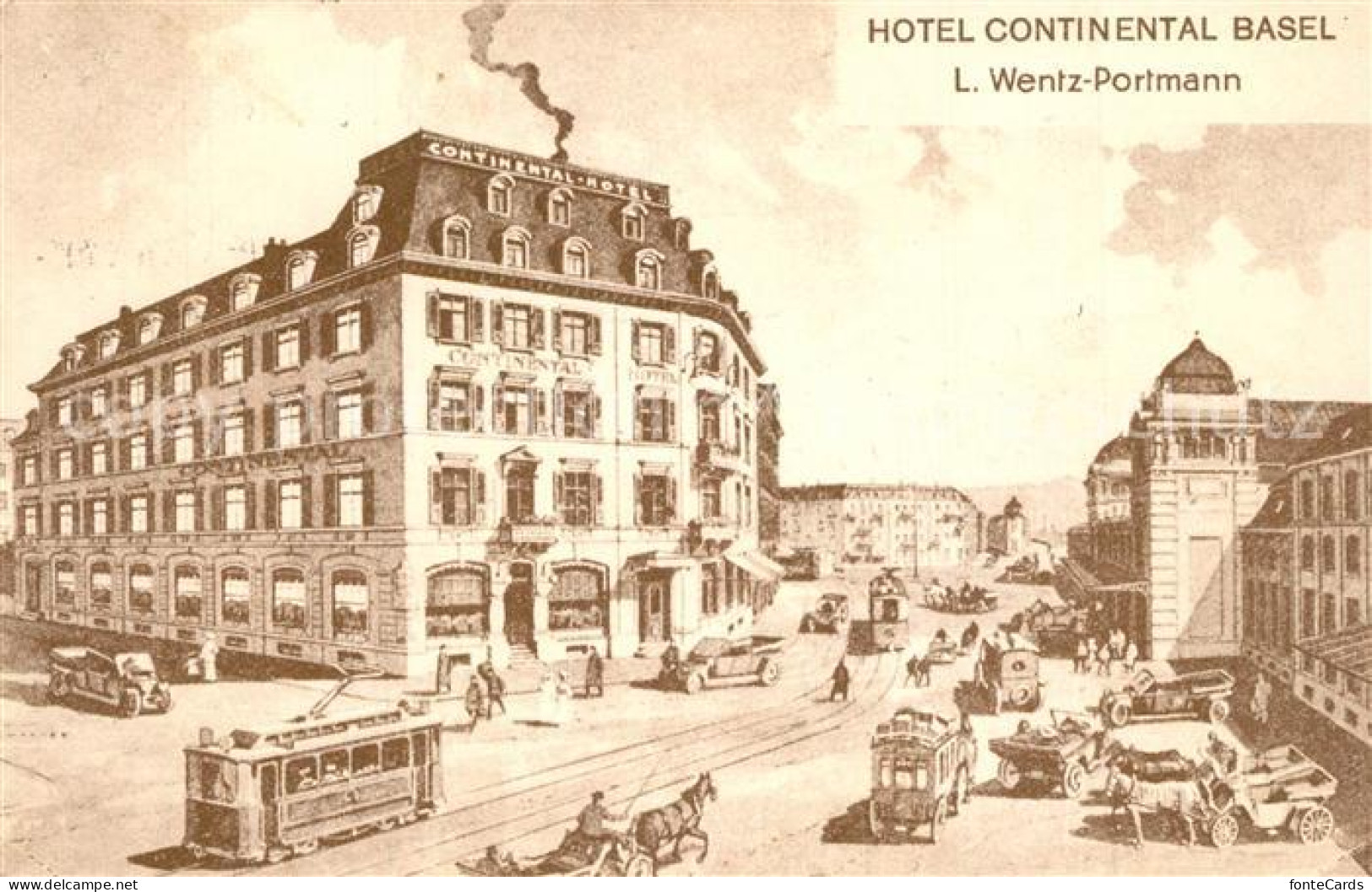 13566889 Basel BS Hotel Continental Wentz Portmann Basel BS - Autres & Non Classés