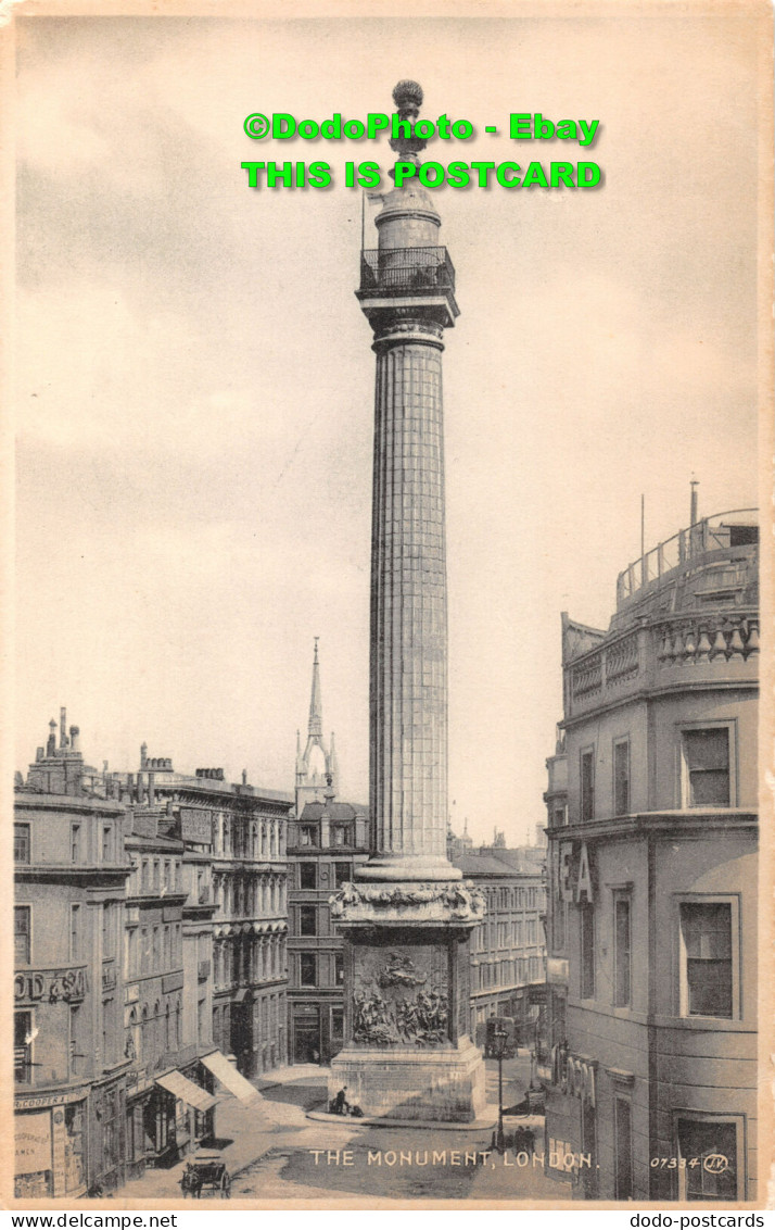 R342426 The Monument. London. 07334. Valentines Bromotype Series - Sonstige & Ohne Zuordnung