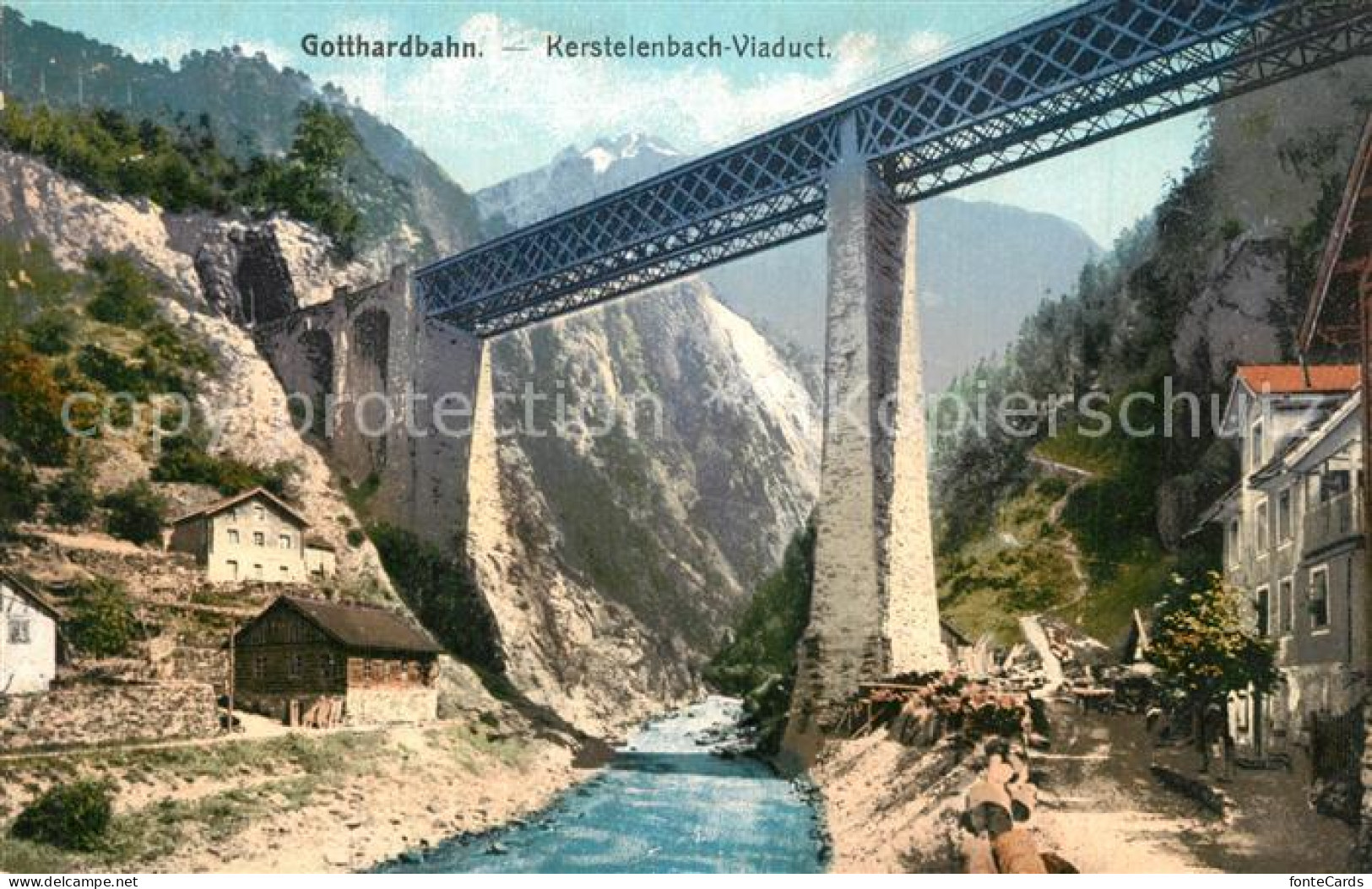 13564149 Gotthardbahn Kerstelenbach  Viaduct Gotthardbahn - Andere & Zonder Classificatie