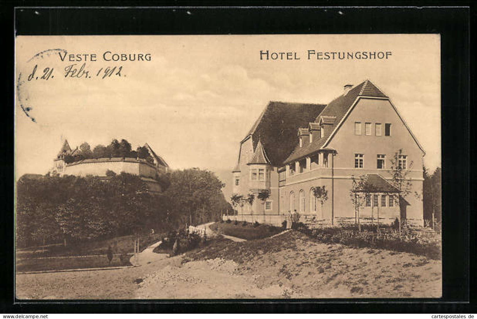 AK Coburg, Hotel Festungshof Und Veste  - Coburg