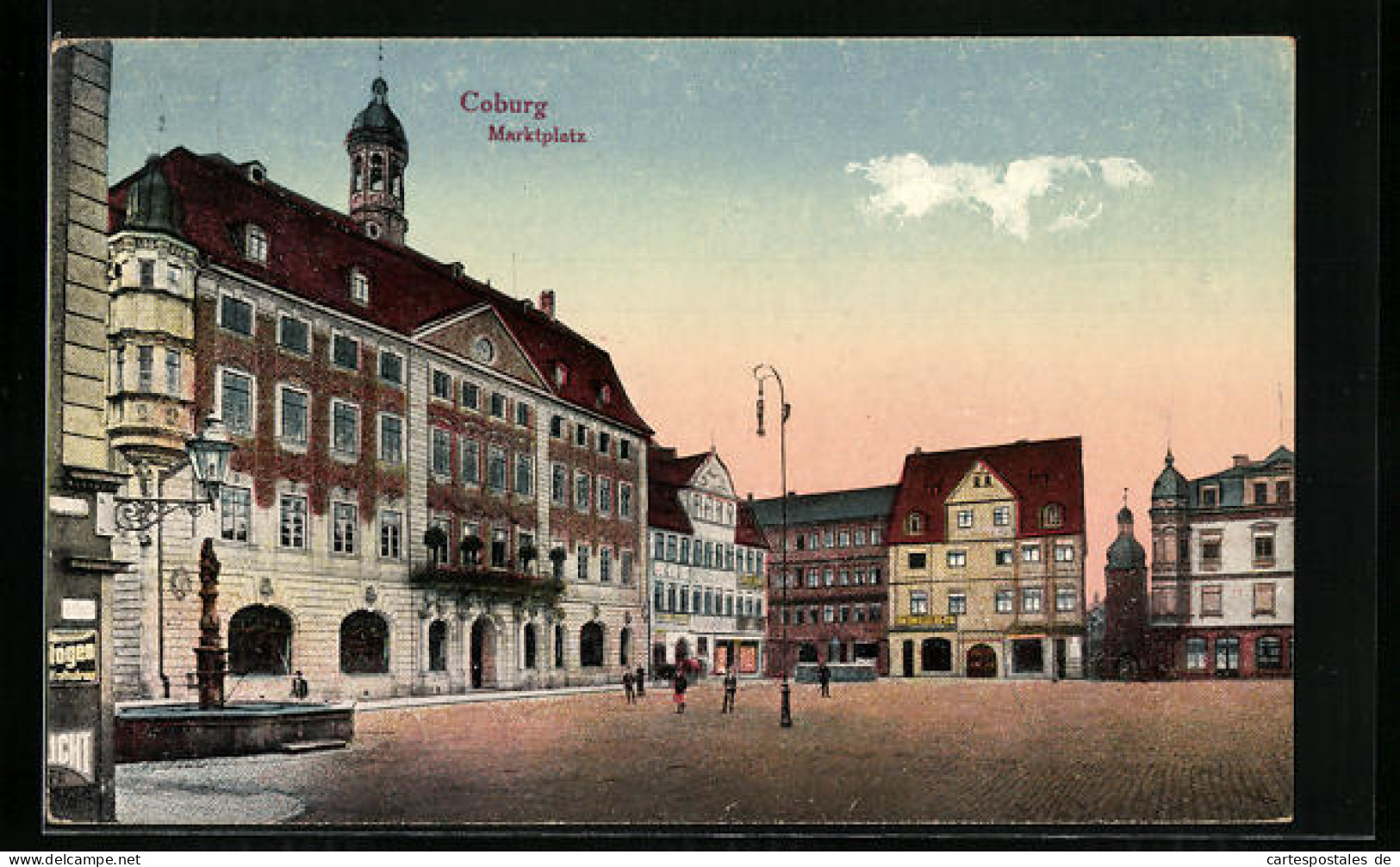 AK Coburg, Marktplatz Mit Rathaus  - Coburg