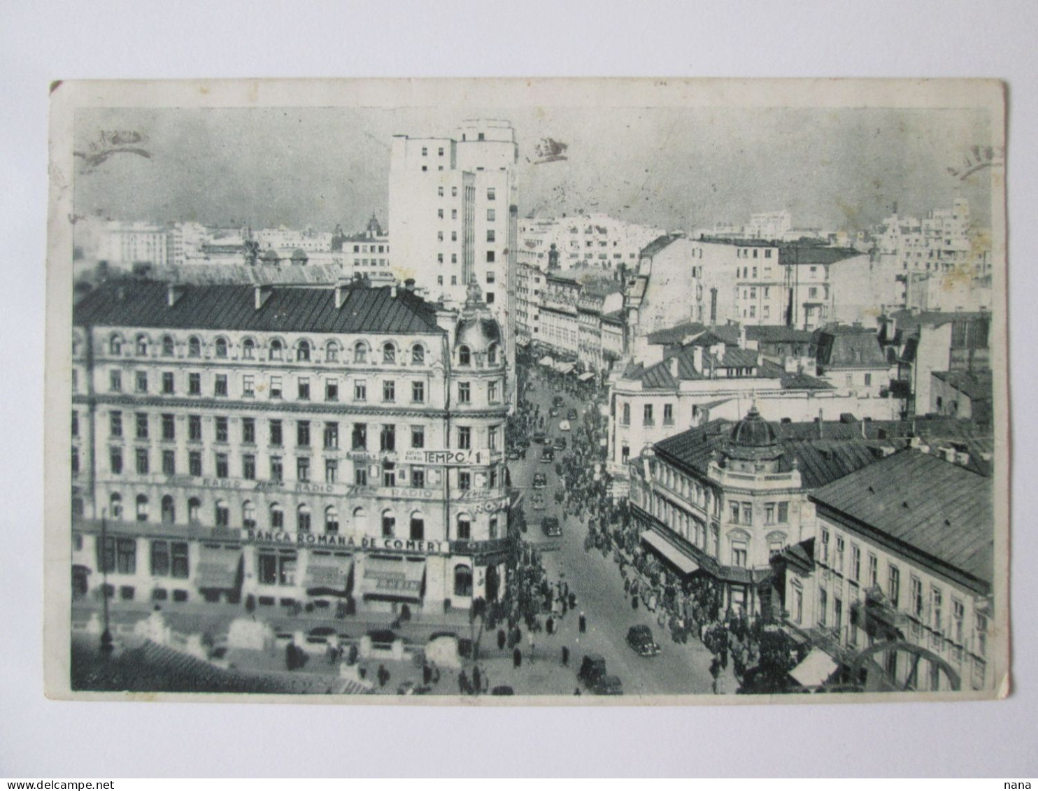 Romania-București:Calea Victoriei Avec Palais Des Telephones 1945/Calea Victoriei With Telephons Building 1945 - Rumänien