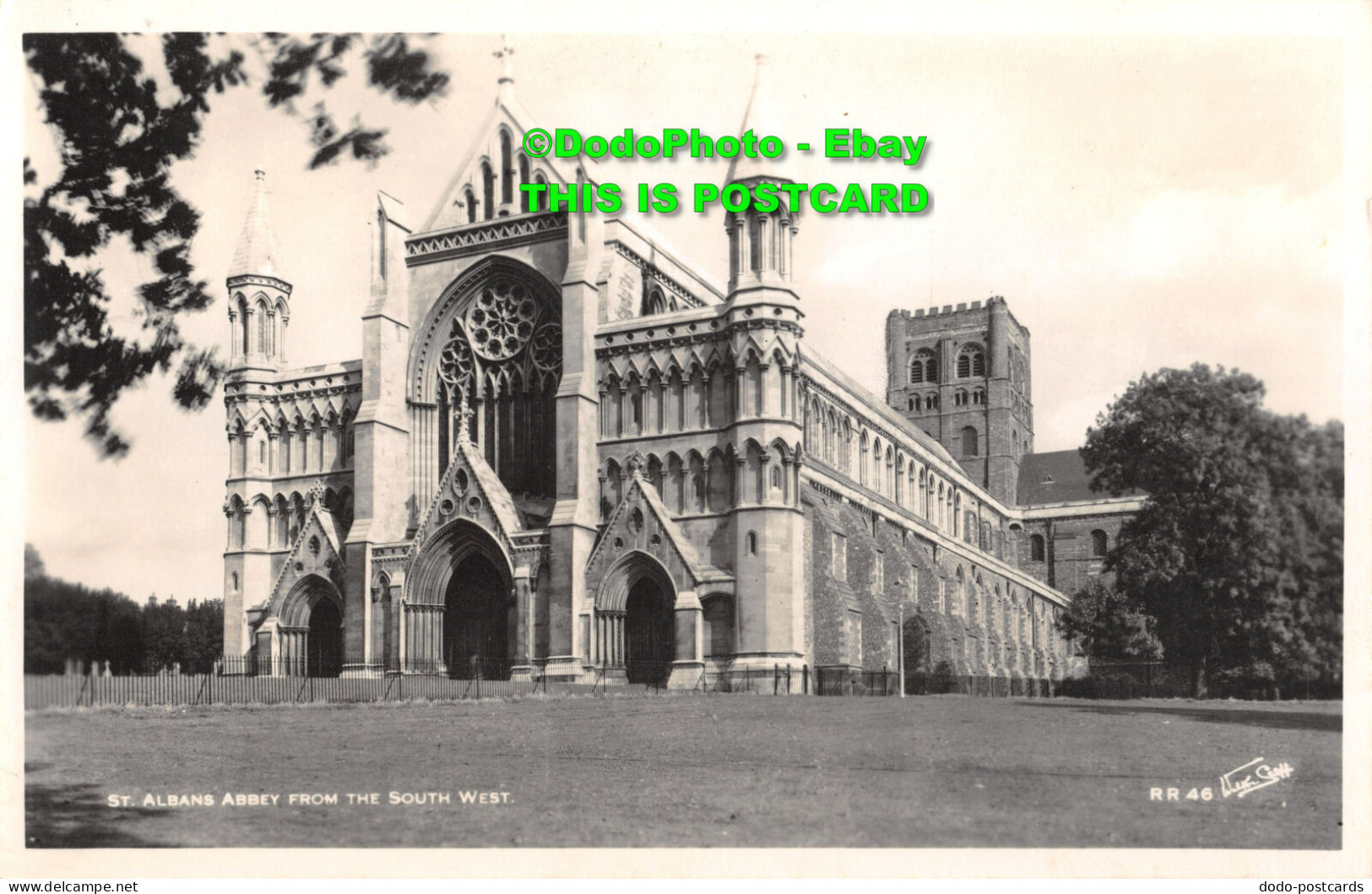 R354038 St. Albans Abbey From The South West. RR 46. Walter Scot. RP - World