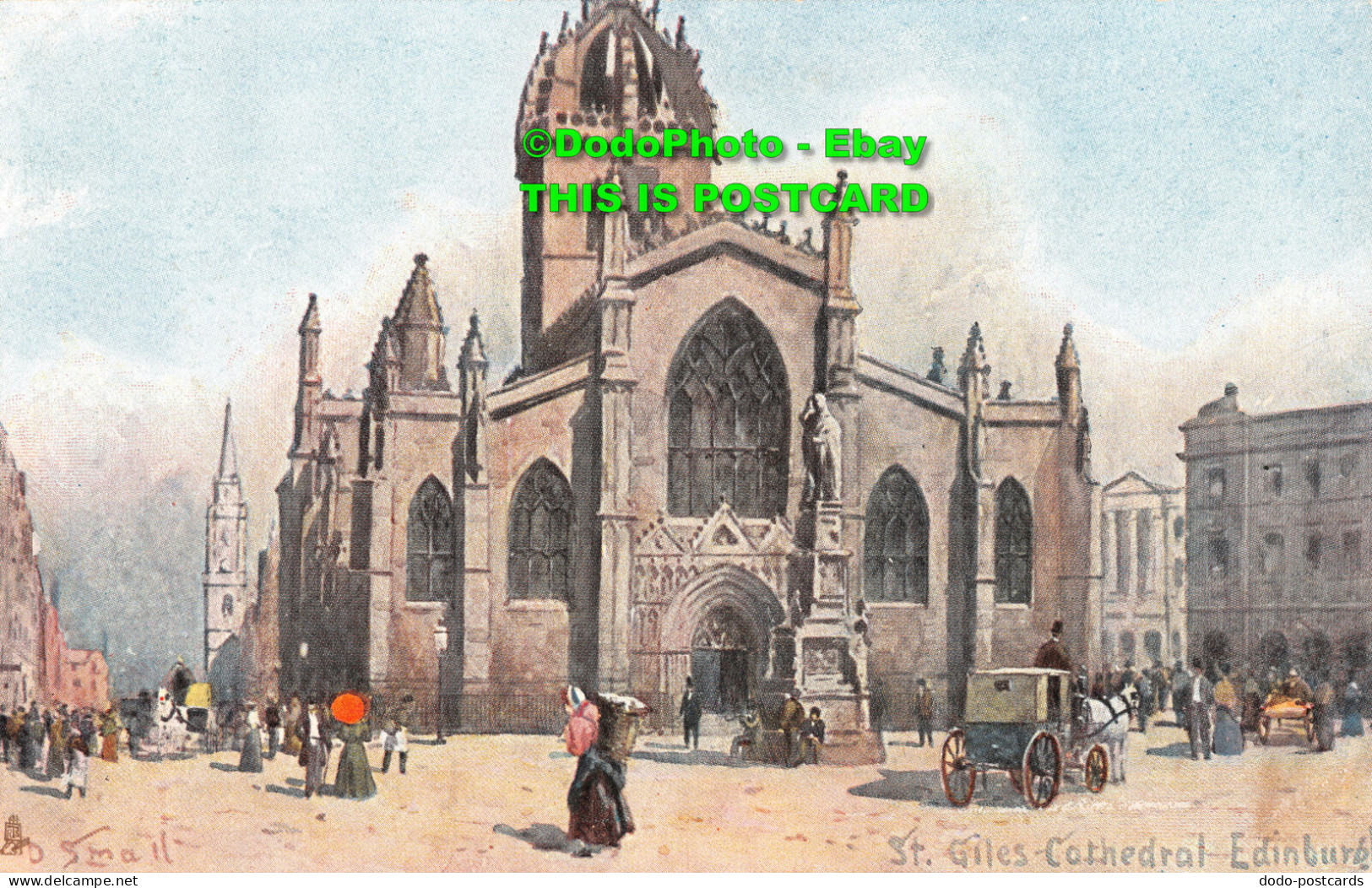 R354046 St. Giles Cathedral Edinburgh. Raphael Tuck And Sons Art Postcard. Serie - World