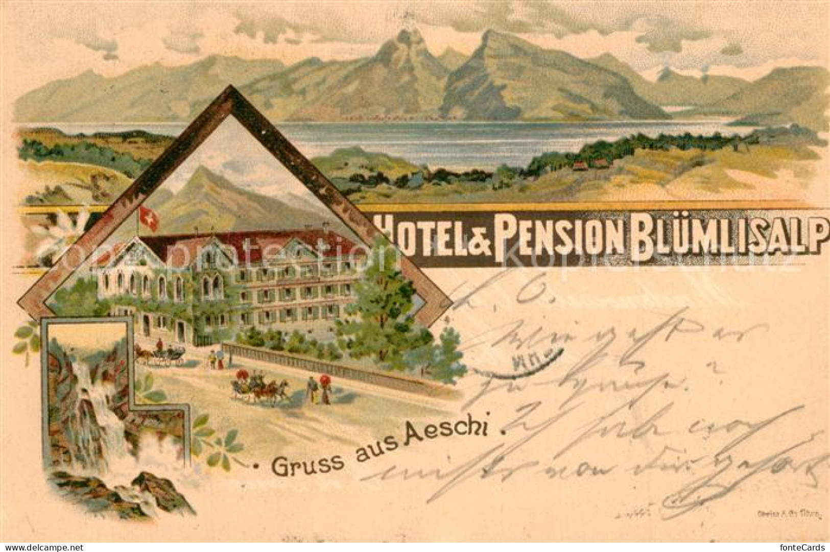 13558957 Aeschi BE Hotel Pension Bluemlisalp Aeschi BE - Other & Unclassified