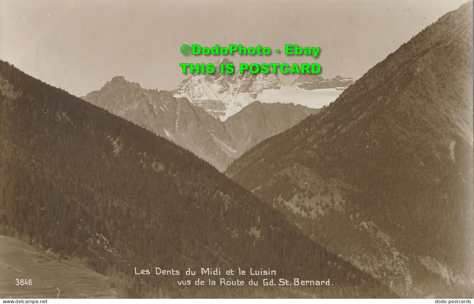 R354057 Les Dents Du Midi Et Le Luisin Vus De La Route Du Gd. St. Bernard. Perro - World