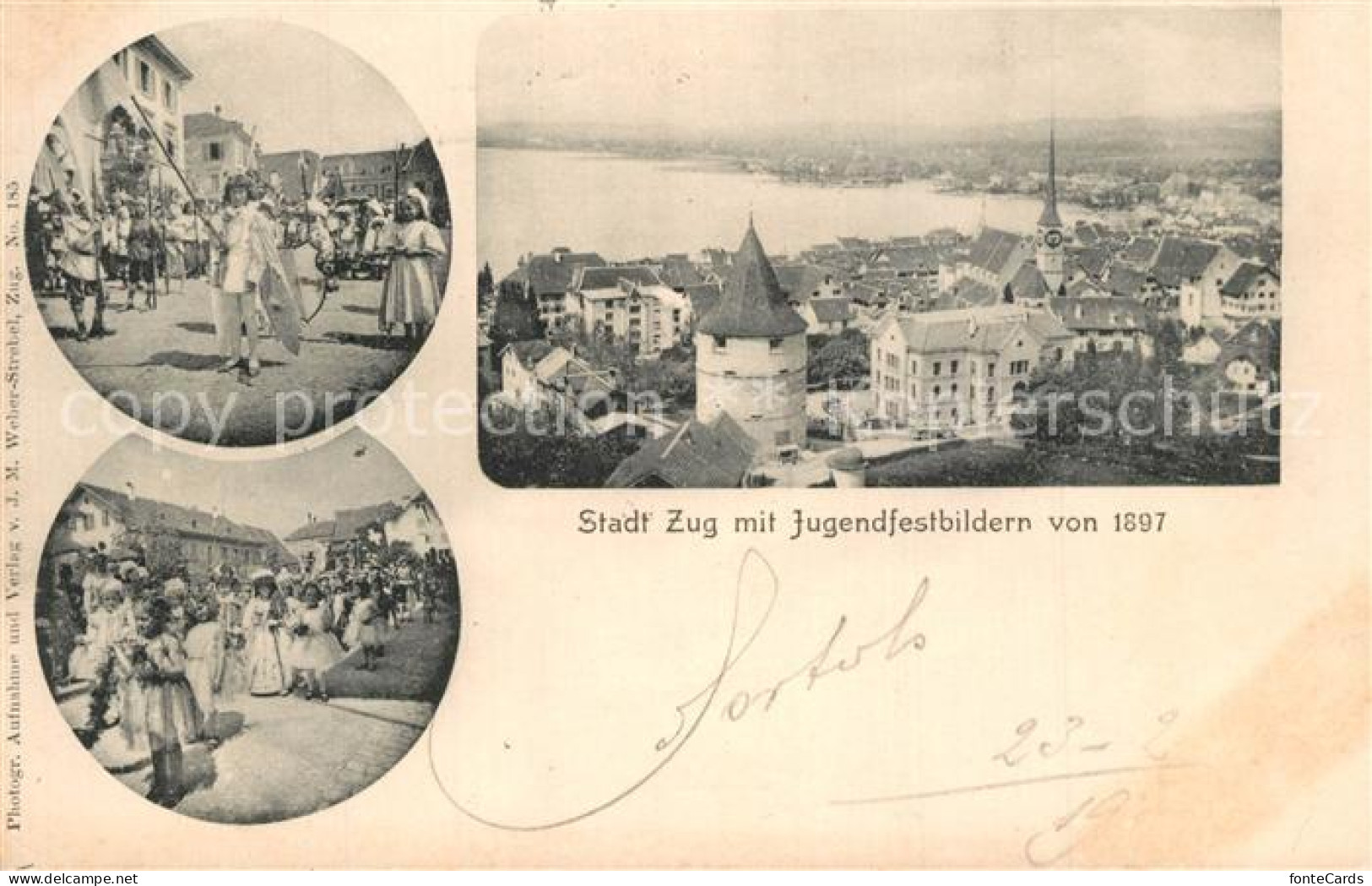 13558807 Zug ZG Stadt Mit Jugendfestbildern Von 1897 Zug ZG - Other & Unclassified